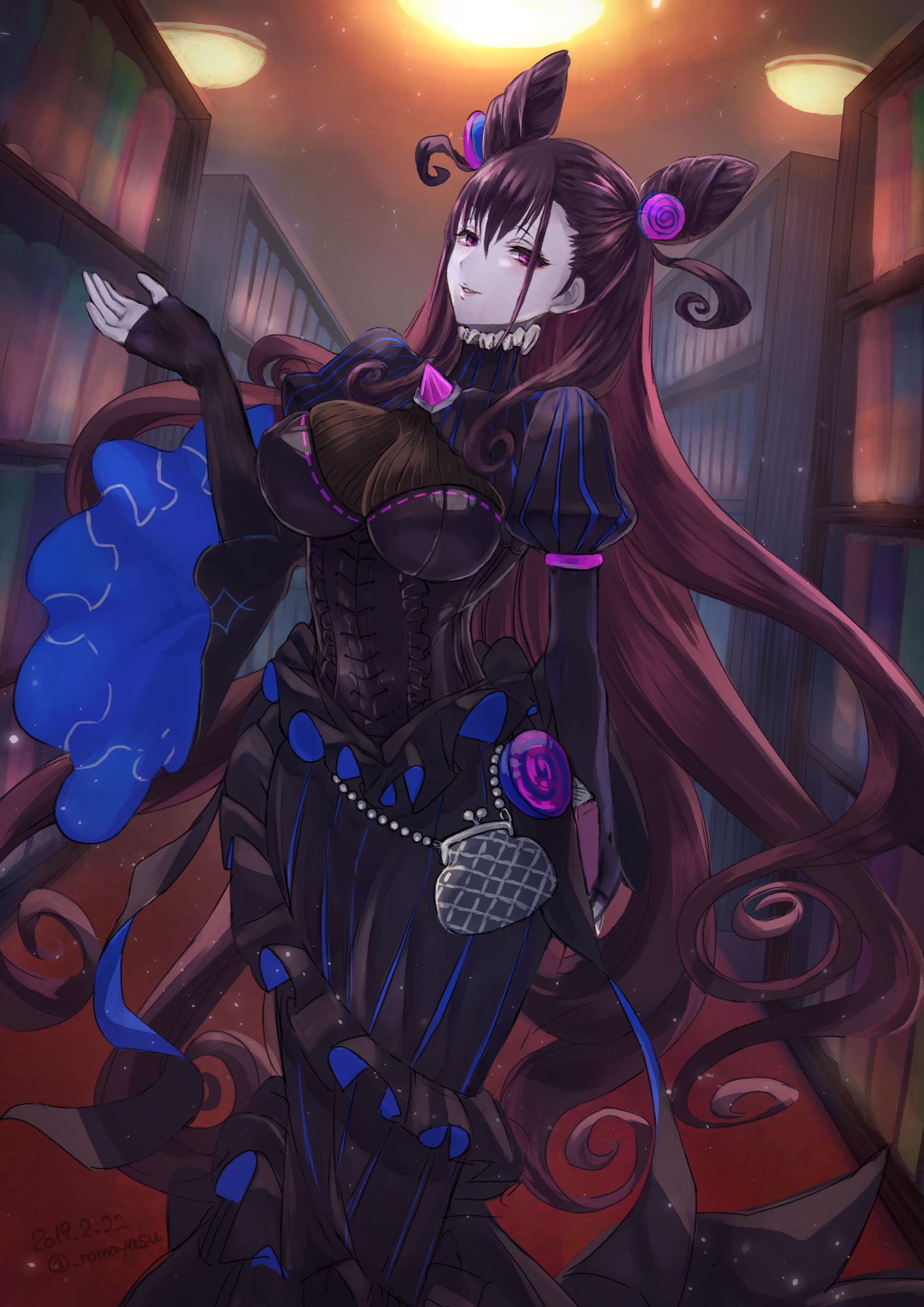 Murasaki Shikibu from Fate/Grand Order fan art HD Phone Wallpaper