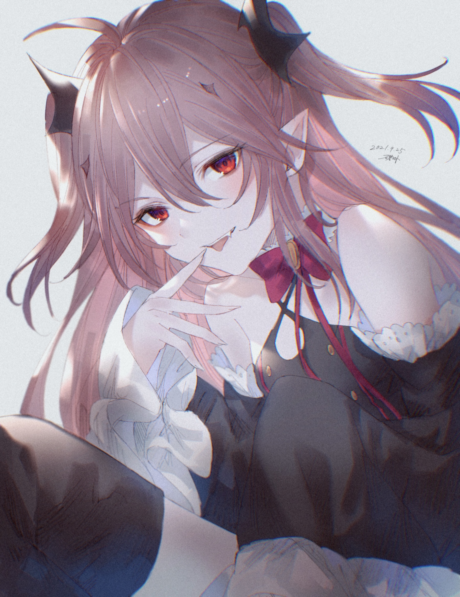 Krul Tepes from Owari No Seraph with fangs HD Phone Wallpaper