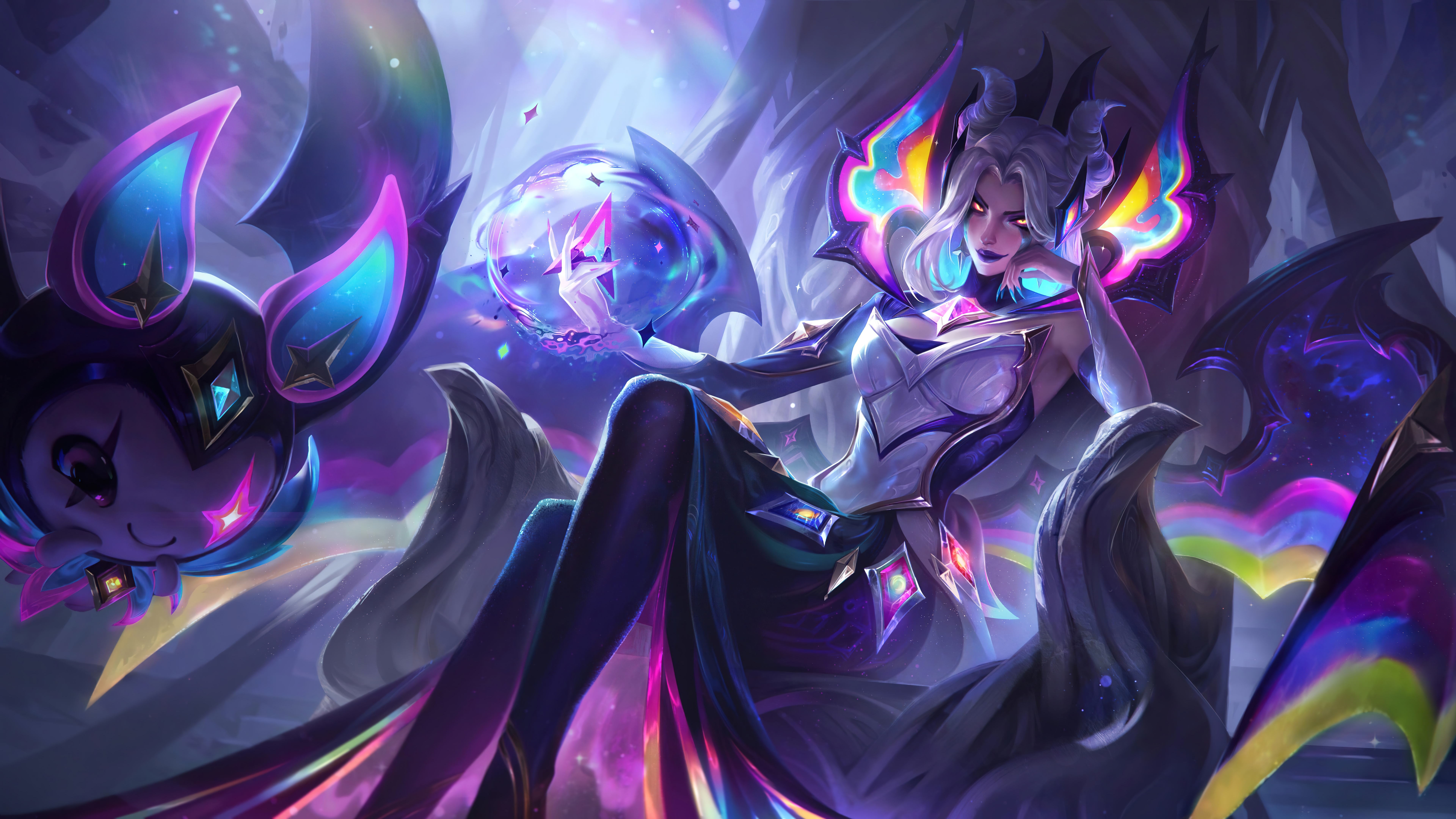 Star Nemesis Morgana and companion in League of Legends HD Wallpaper