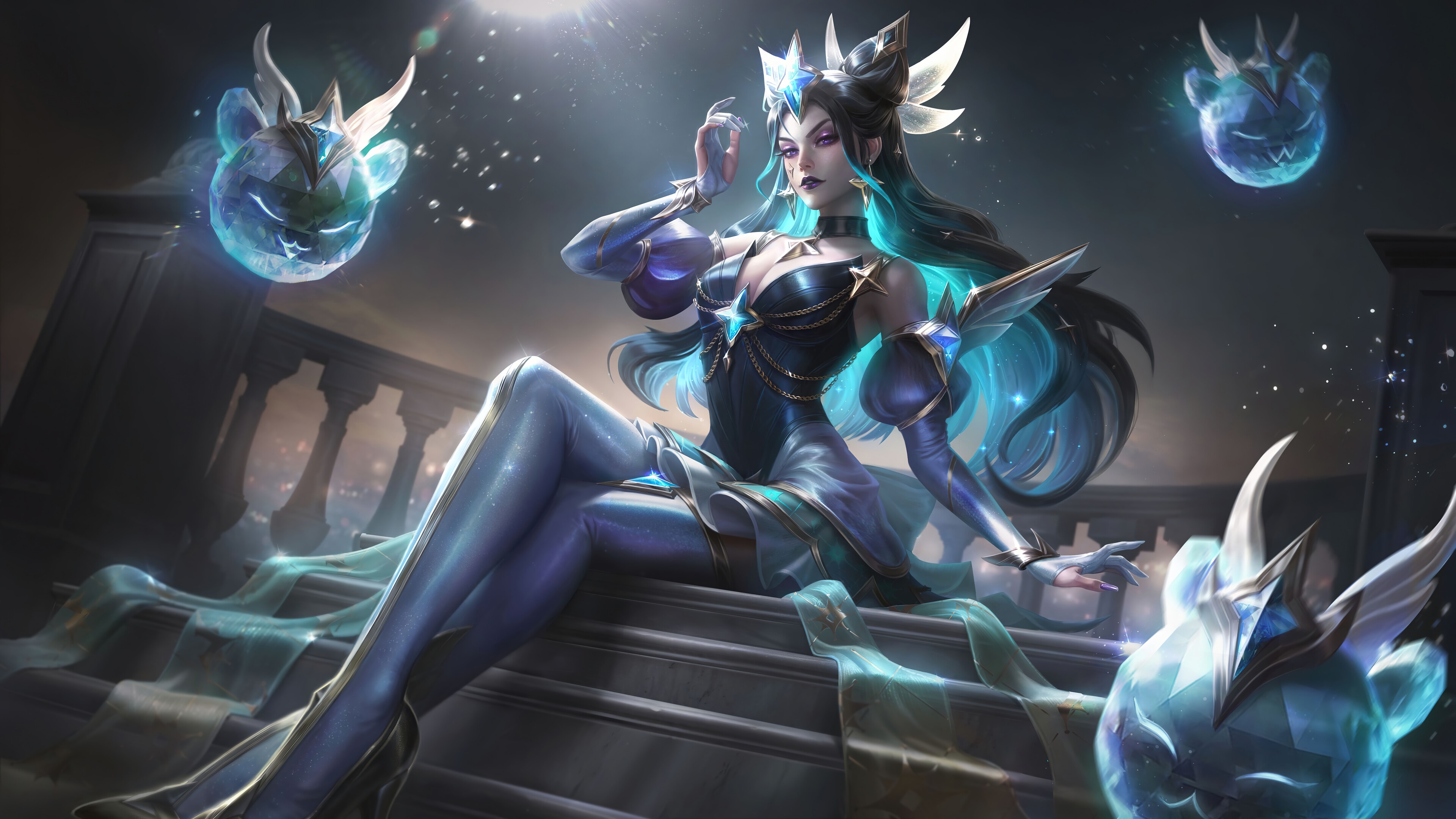 Star Guardian Syndra from League of Legends HD Wallpaper
