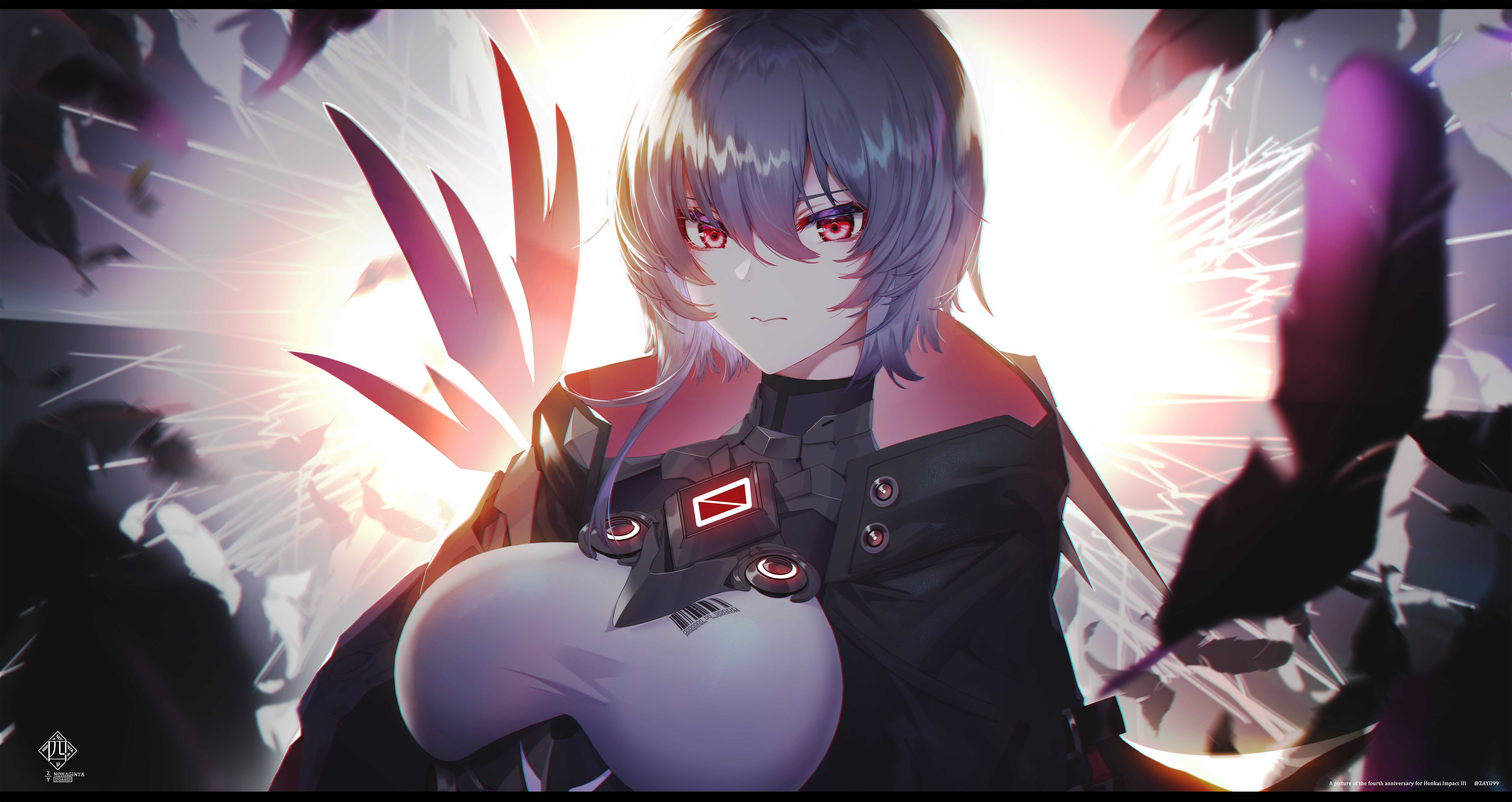 Natasha Cioara from Honkai Impact 3rd fan art HD Wallpaper