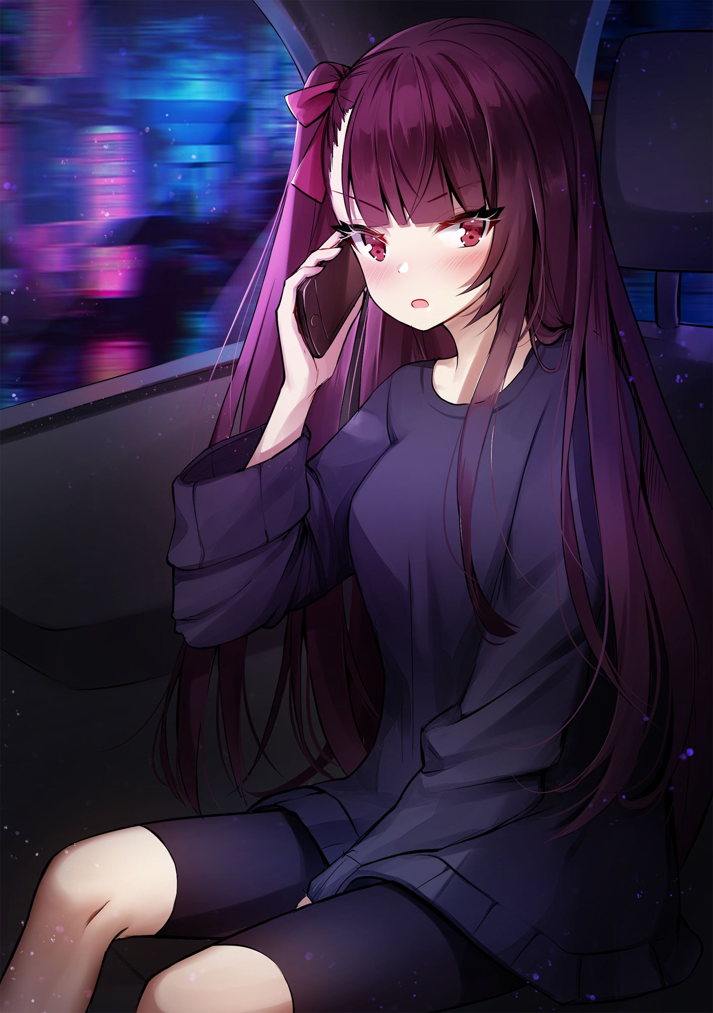 WA2000 from Girls Frontline on a phone call HD Phone Wallpaper