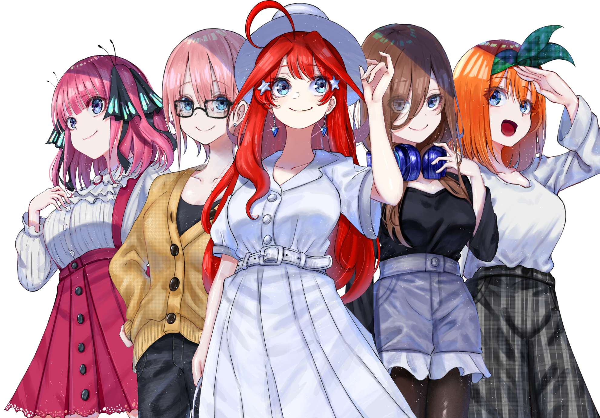 The Quintessential Quintuplets Nakano Sisters HD Wallpaper