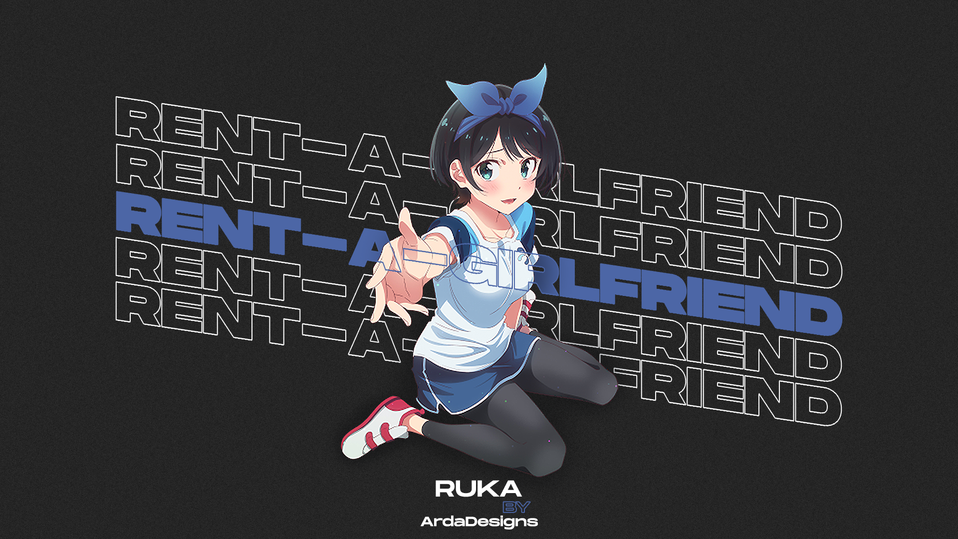 Ruka Sarashina from Rent-a-Girlfriend HD Wallpaper