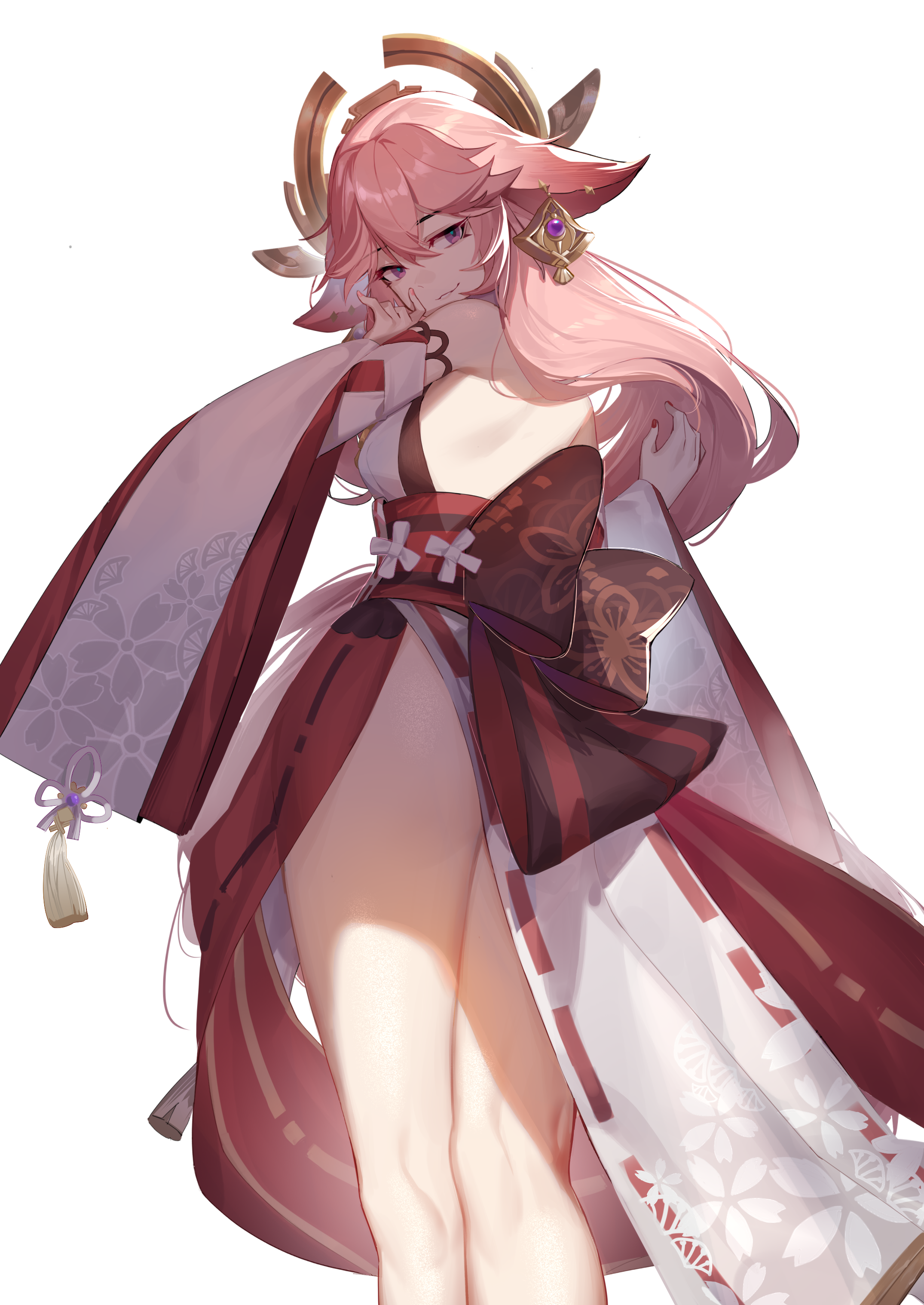 Yae Miko from Genshin Impact HD Phone Wallpaper