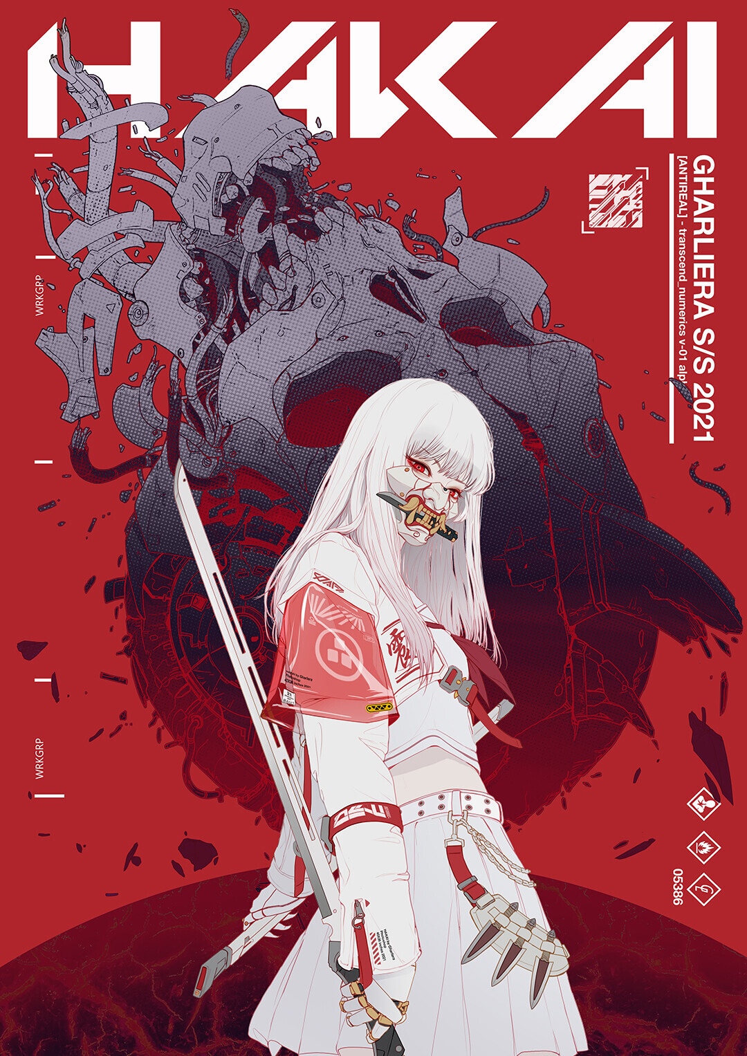 Hakai Gharliera S/S 2021 with a demon and sword HD Phone Wallpaper