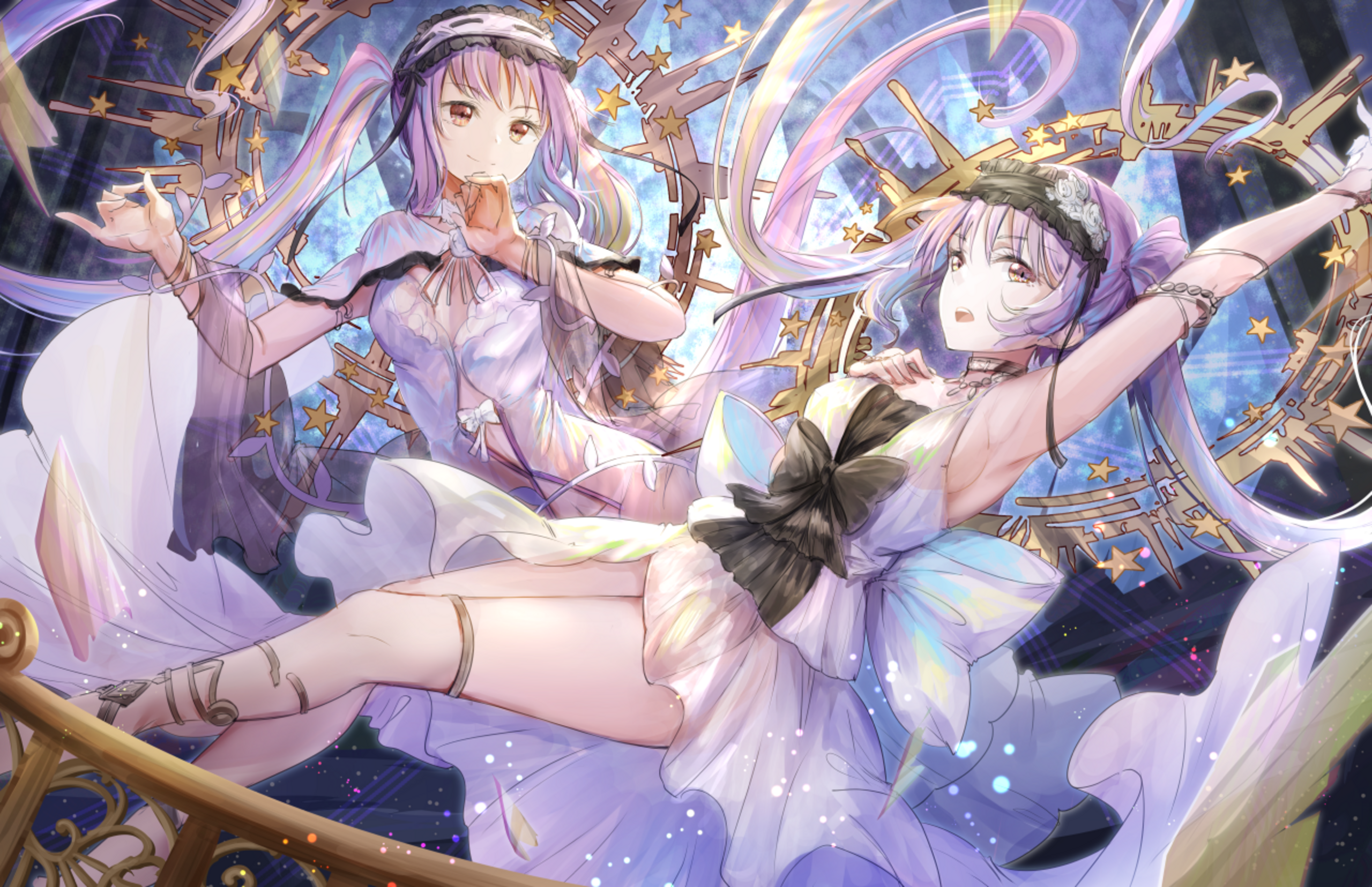 Stheno and Euryale from Fate/Grand Order fan art HD Wallpaper