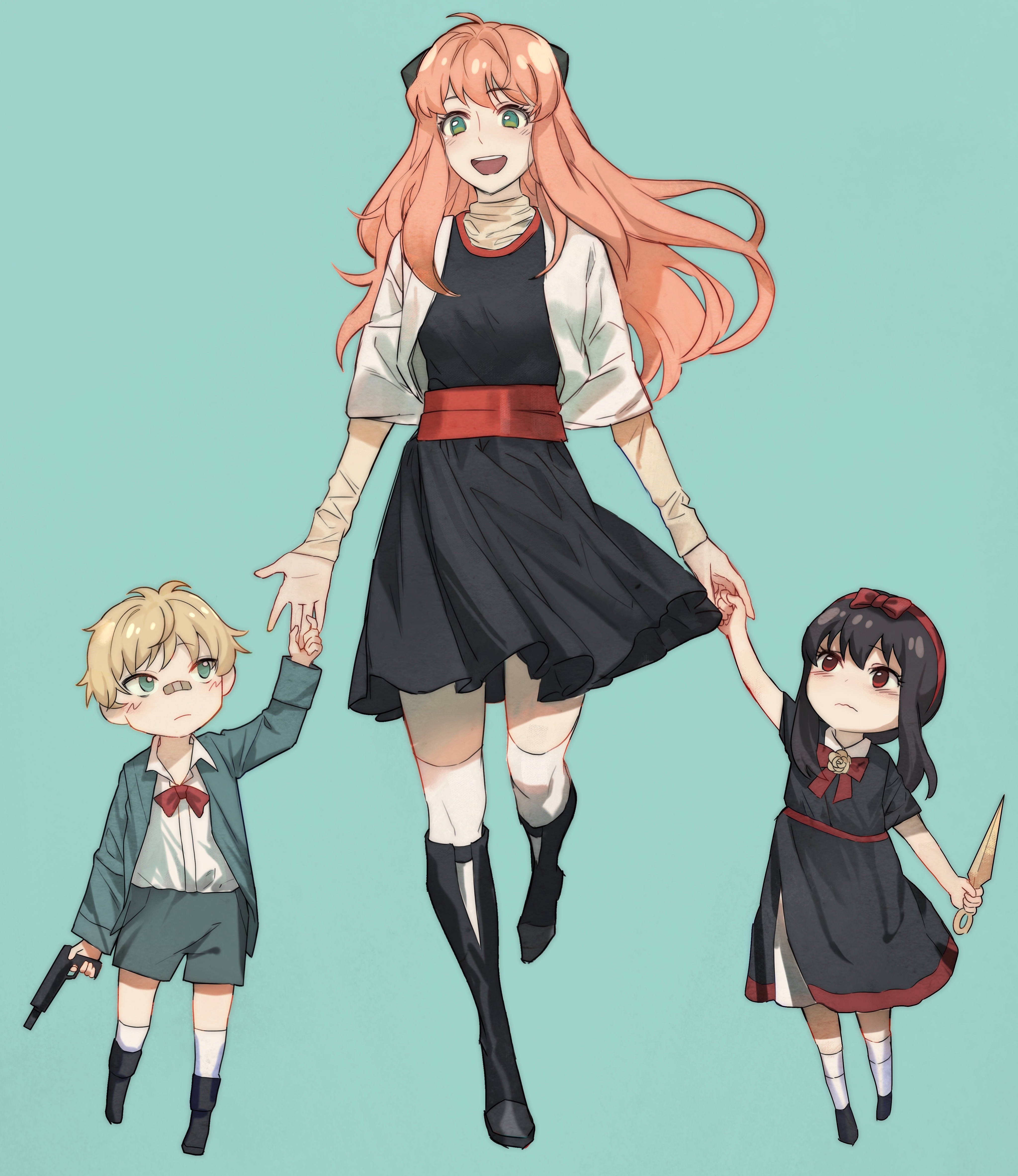 Yor Forger, Anya Forger, and Loid Forger from Spy x Family HD Phone Wallpaper