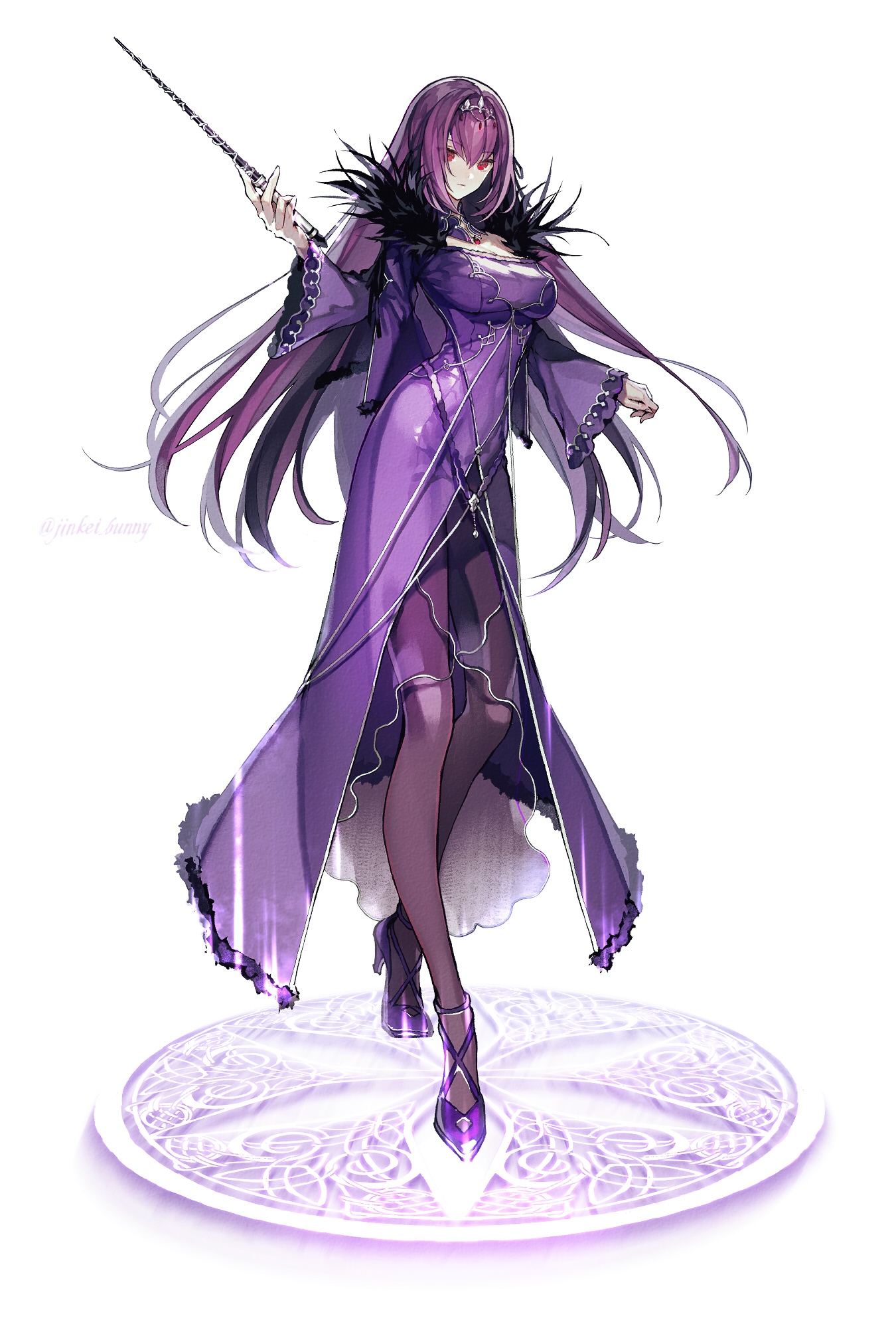 Scathach Skadi from Fate/Grand Order fan art HD Phone Wallpaper
