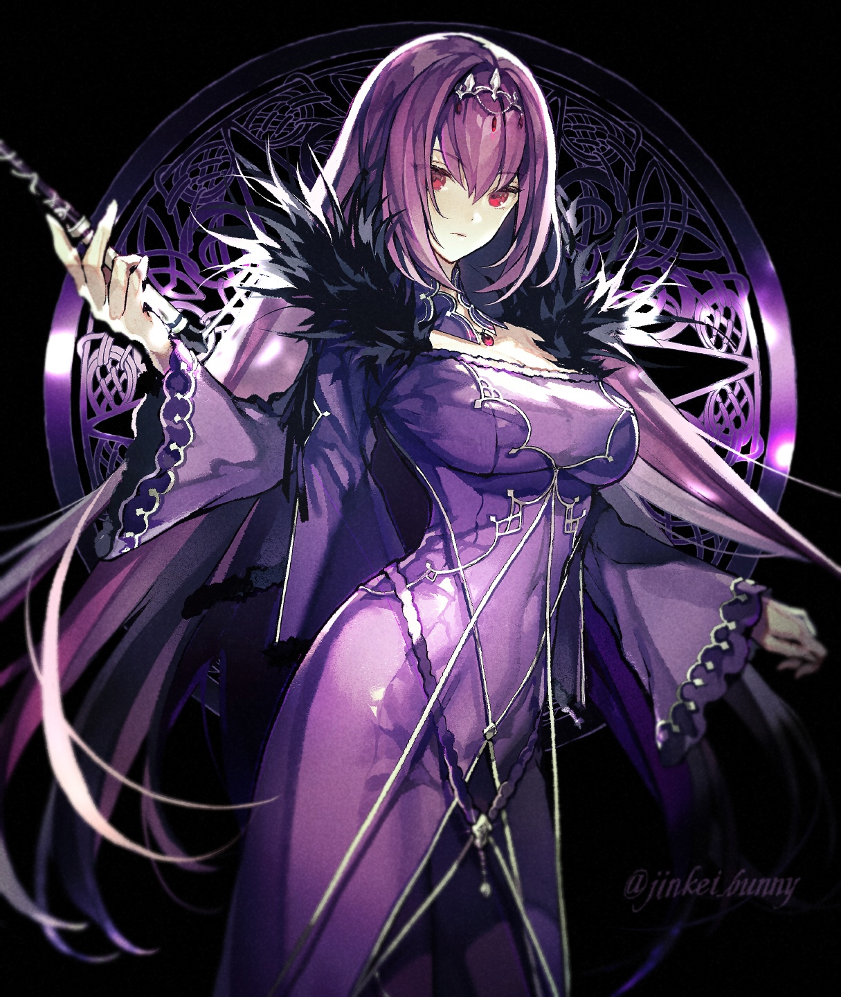 Scathach Skadi from Fate/Grand Order fan art HD Phone Wallpaper
