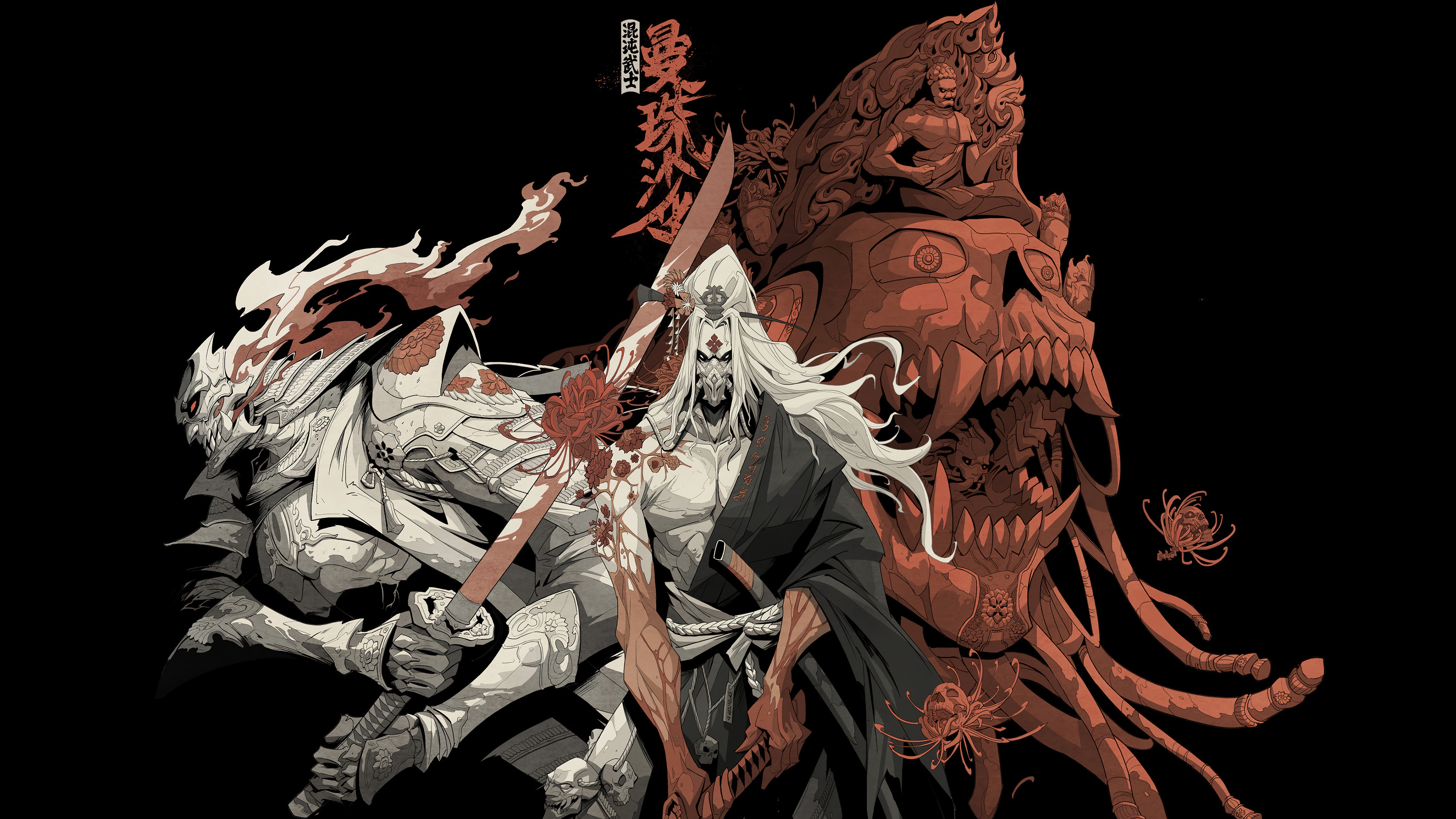4K Samurai Fantasy Art HD Wallpaper