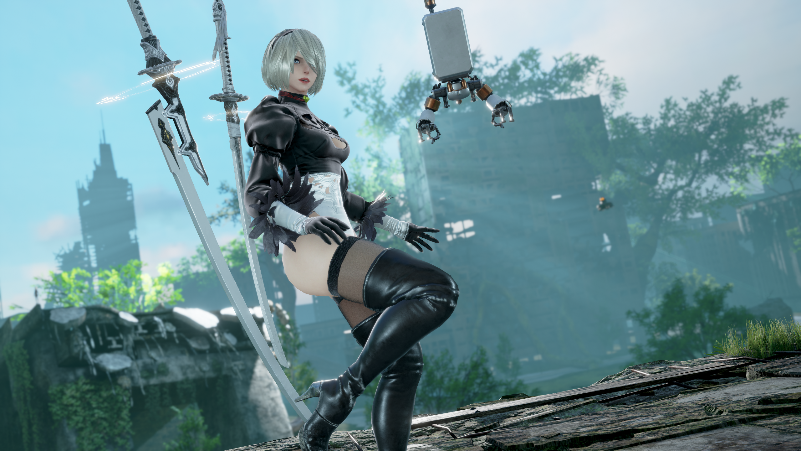 2B from Nier: Automata in Soul Calibur 6 HD Wallpaper