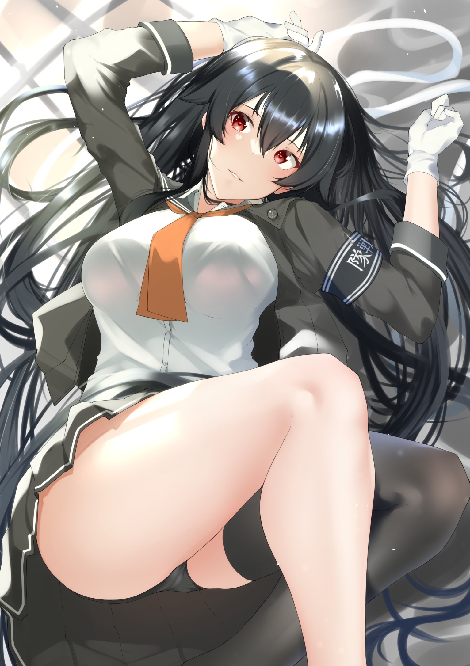 Anime girl Yahagi from Kantai Collection fan art HD Phone Wallpaper