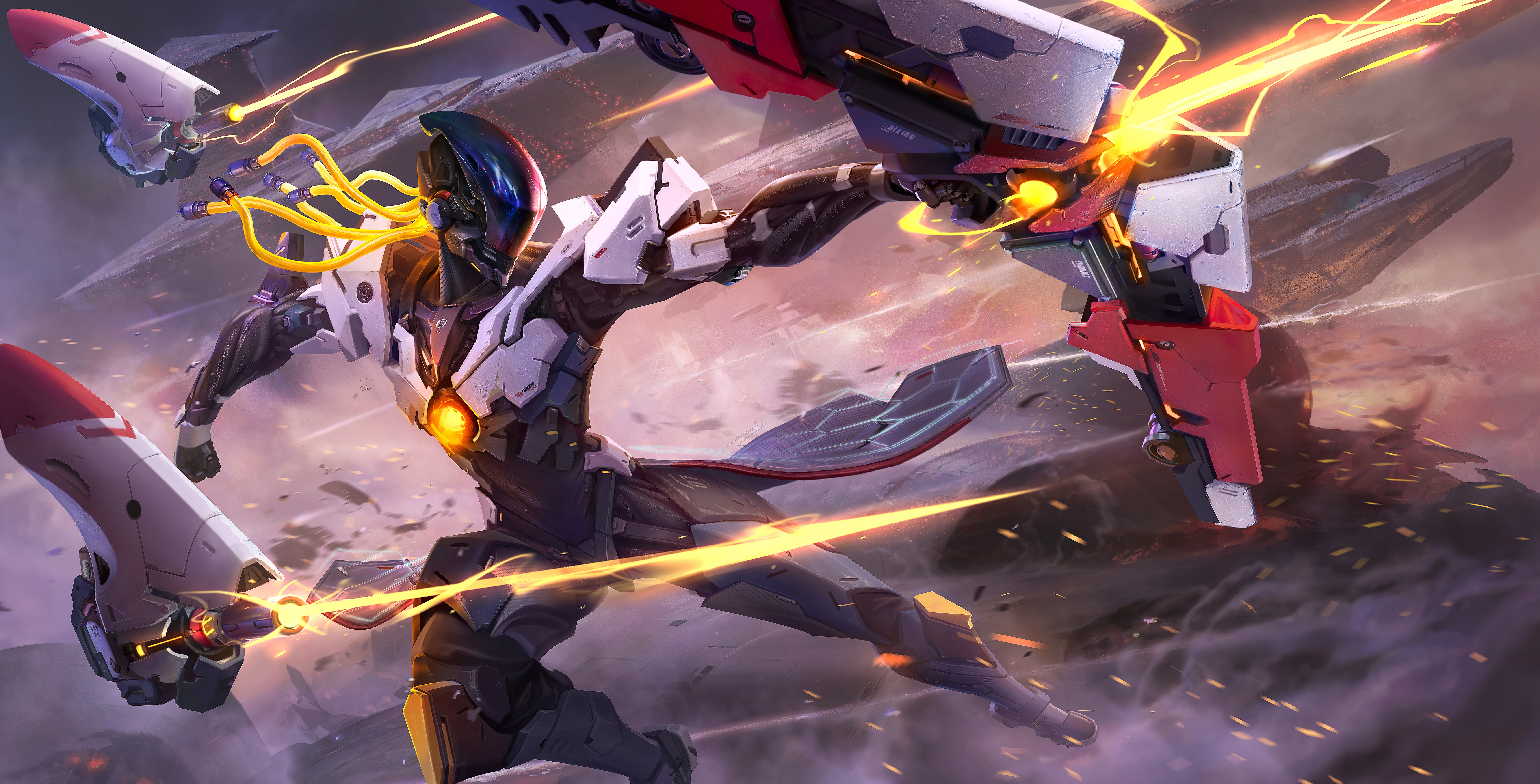 4K Honor of Kings Robot Combat HD Wallpaper