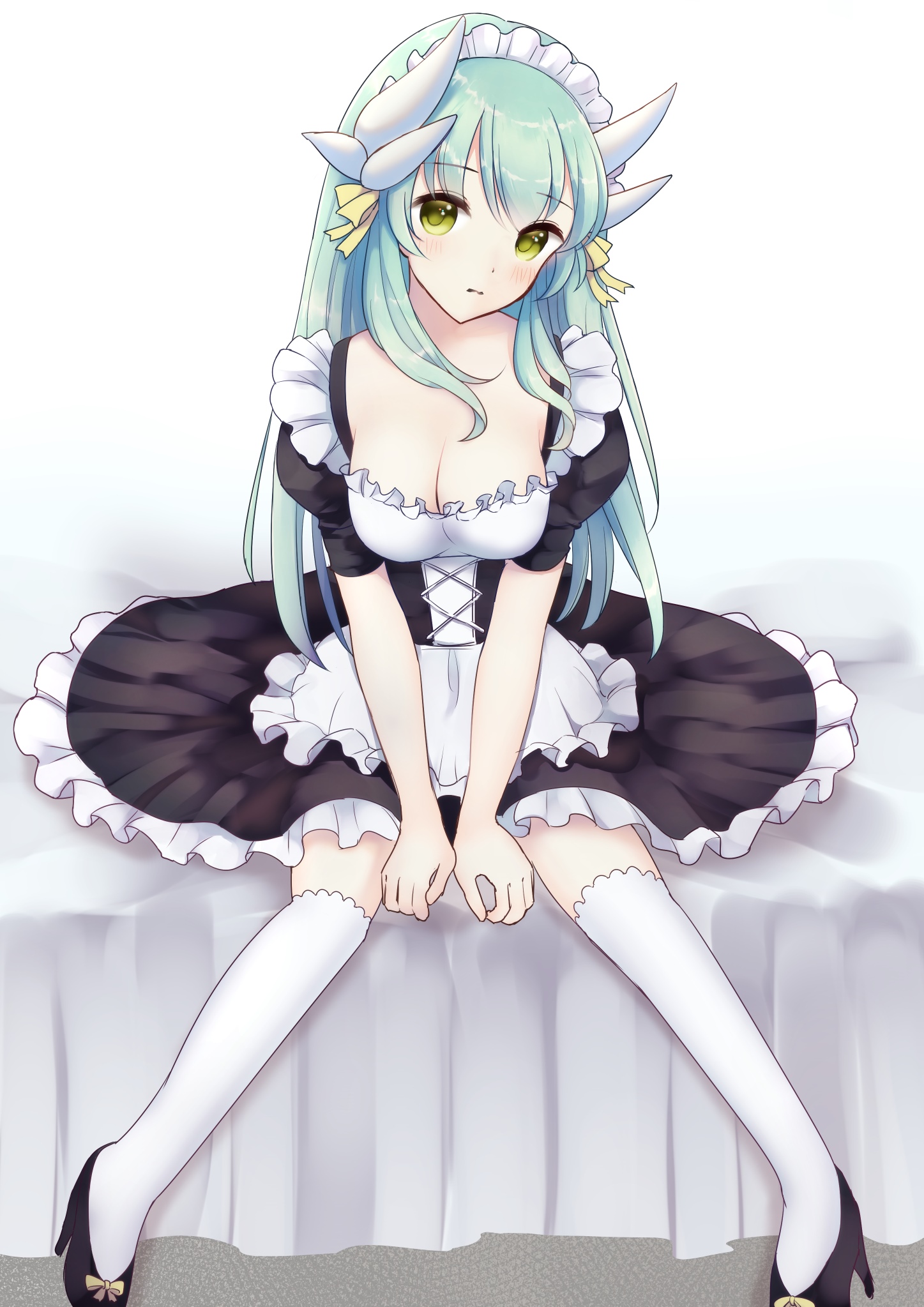 Kiyohime in a maid outfit from Fate/Grand Order HD Phone Wallpaper