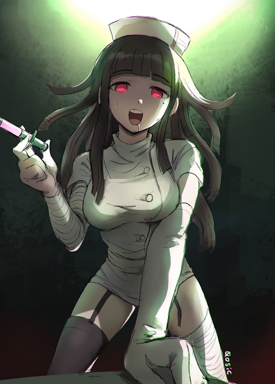Mikan Tsumiki with a Syringe HD Phone Wallpaper
