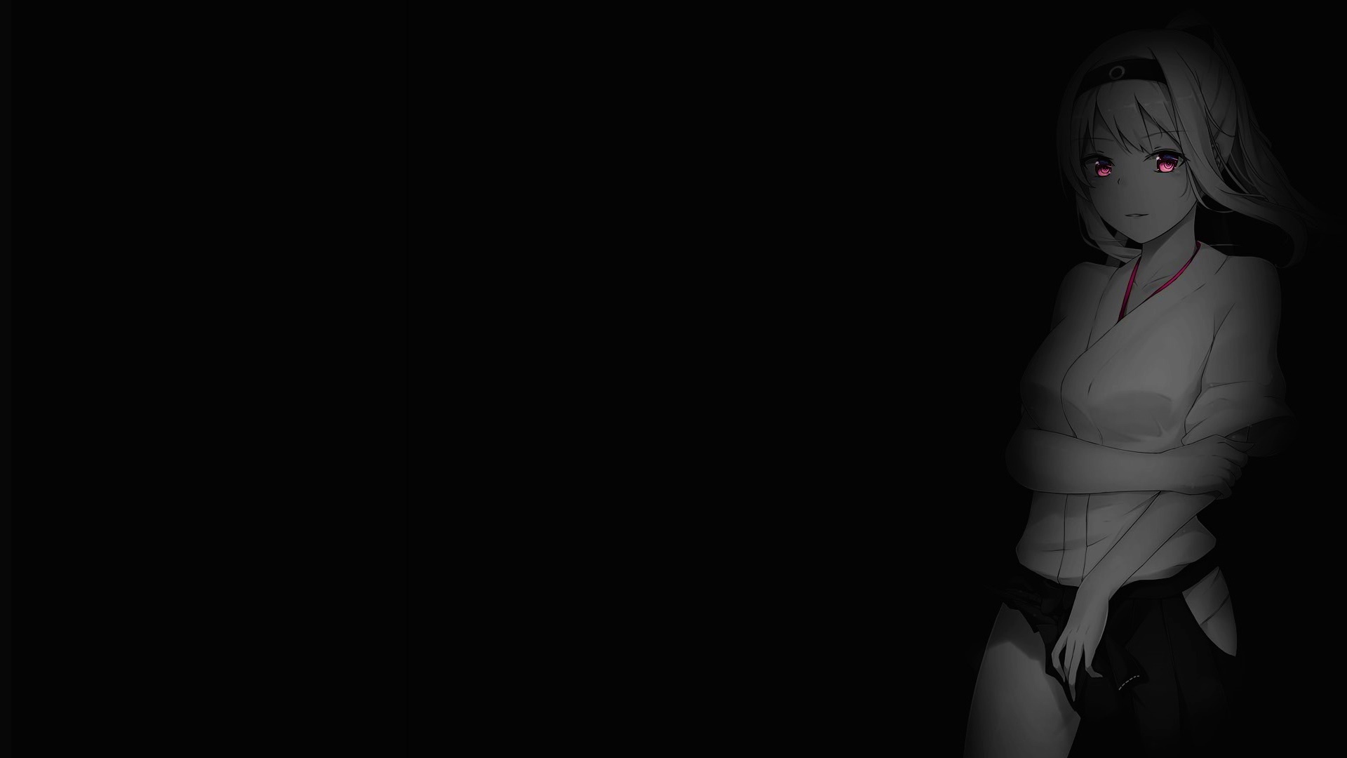 Shoukaku from Kantai Collection with pink eyes HD Wallpaper