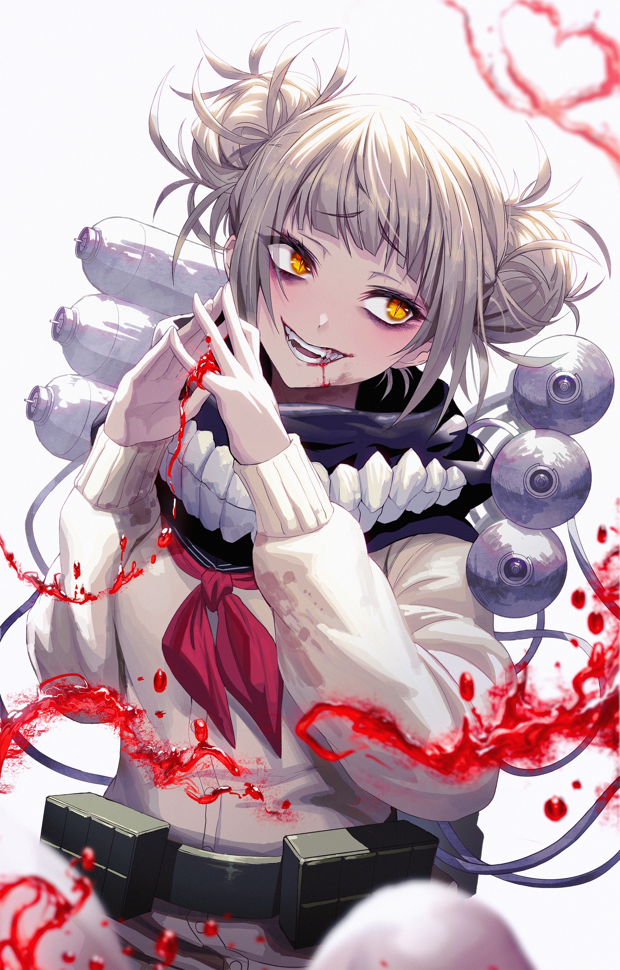 Himiko Toga from Boku no Hero Academia with blood HD Phone Wallpaper
