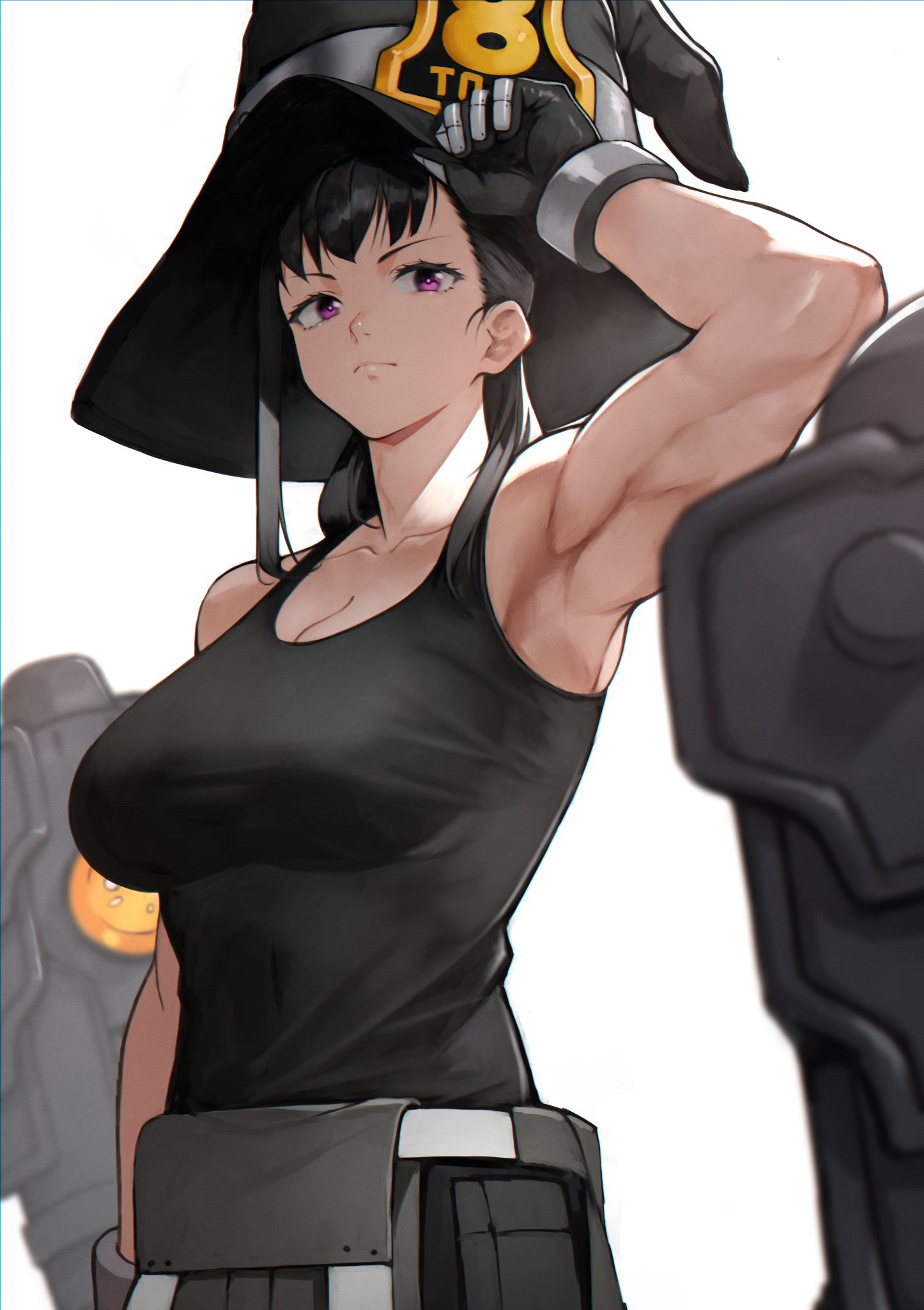 Maki Oze from Fire Force wearing a witch hat HD Phone Wallpaper