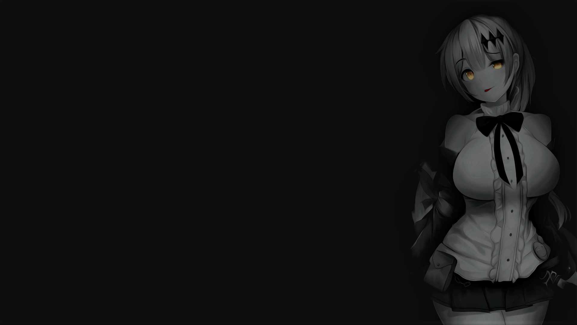 Five Seven from Girls Frontline with selective coloring HD Wallpaper