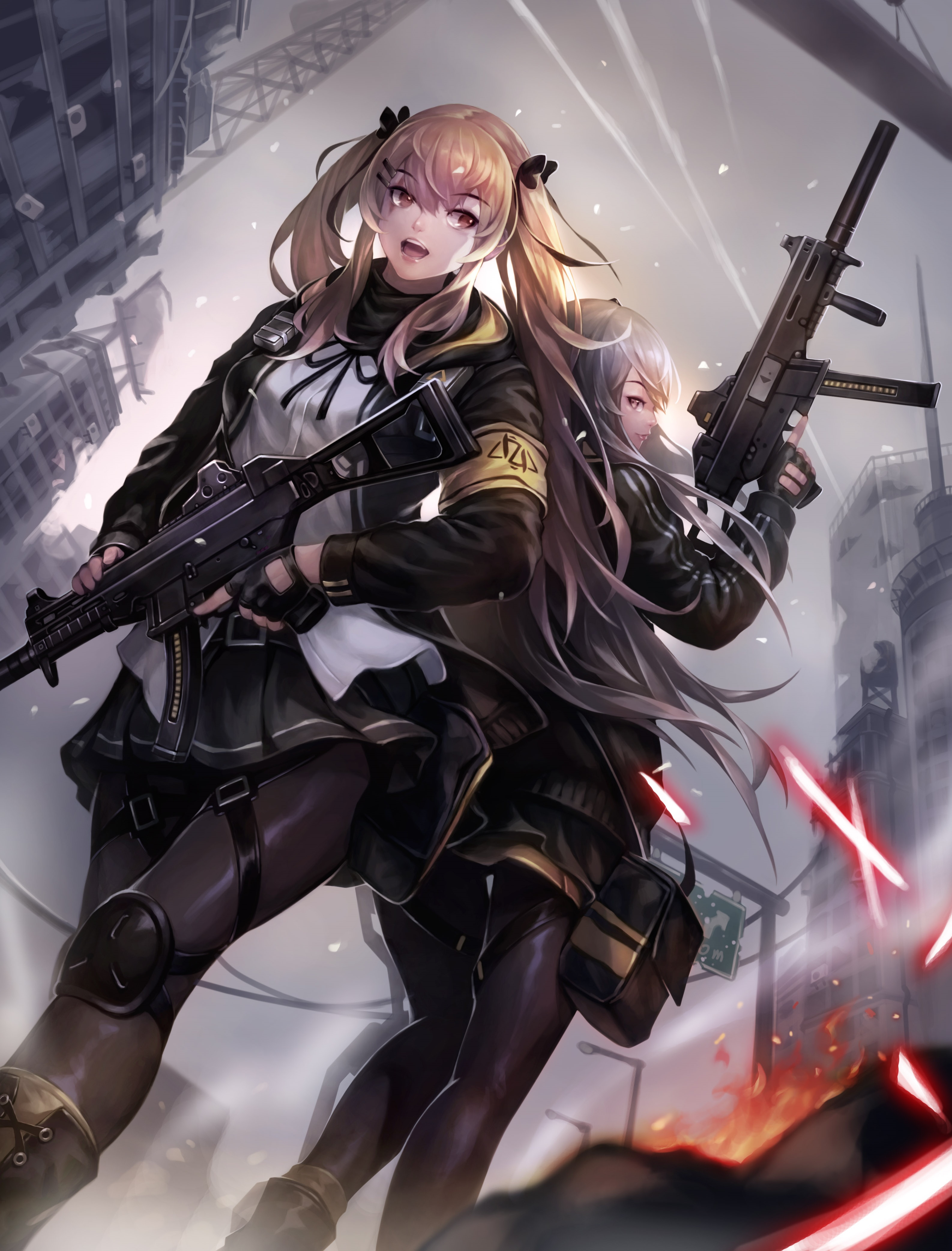 UMP45 and UMP9 from Girls Frontline HD Phone Wallpaper