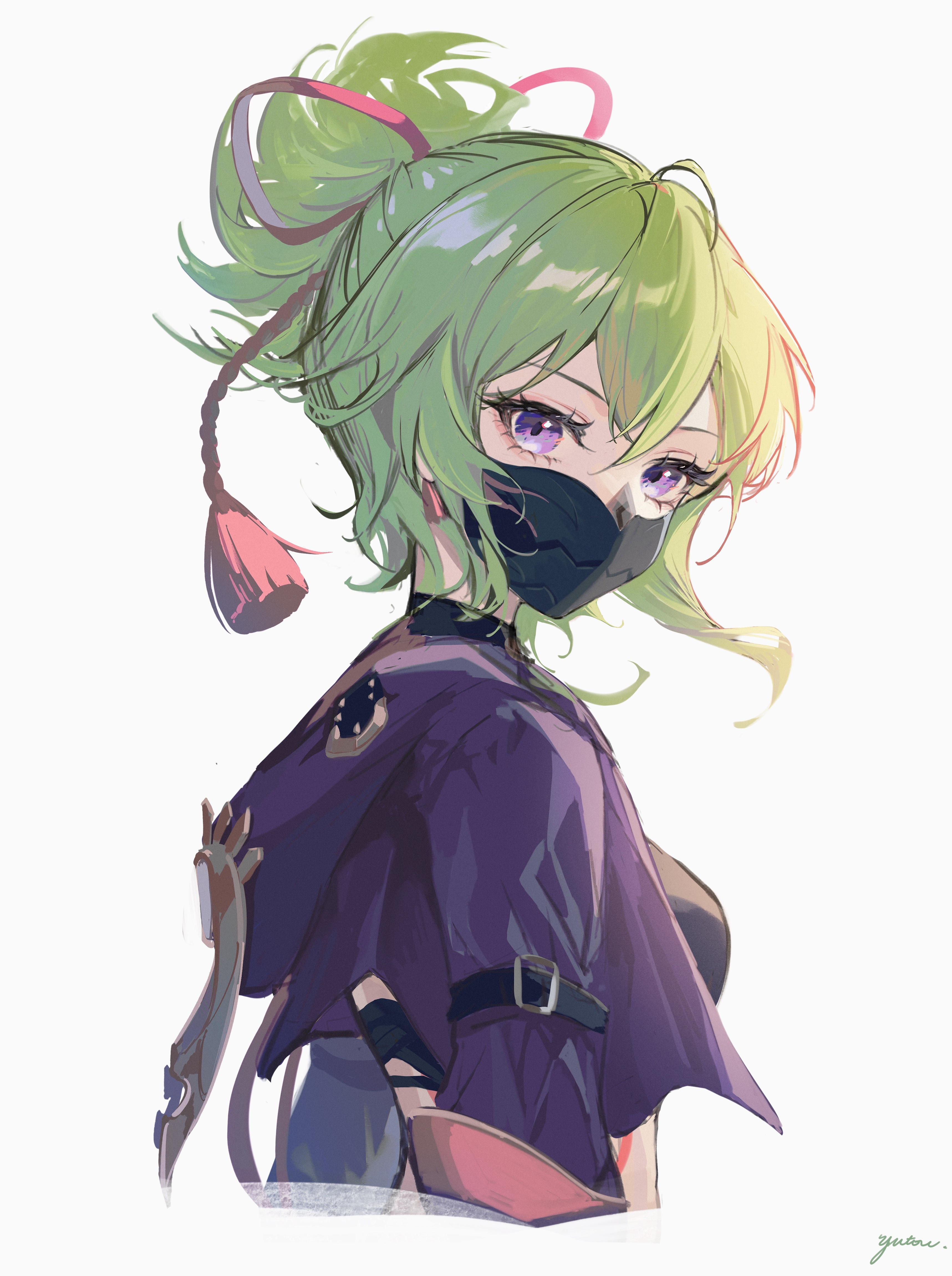 Kuki Shinobu fan art from Genshin Impact HD Phone Wallpaper