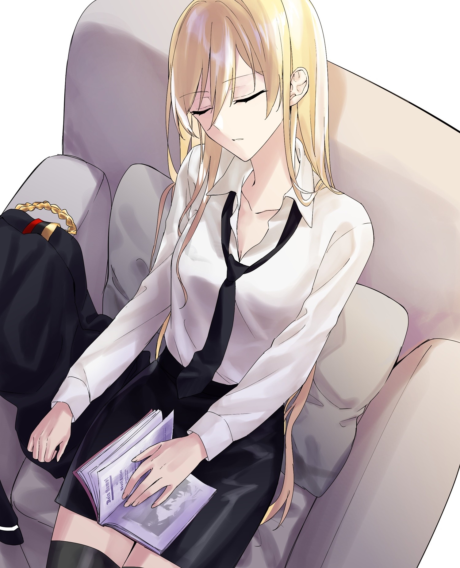 Girls Frontline StG44 sleeping with a book HD Phone Wallpaper