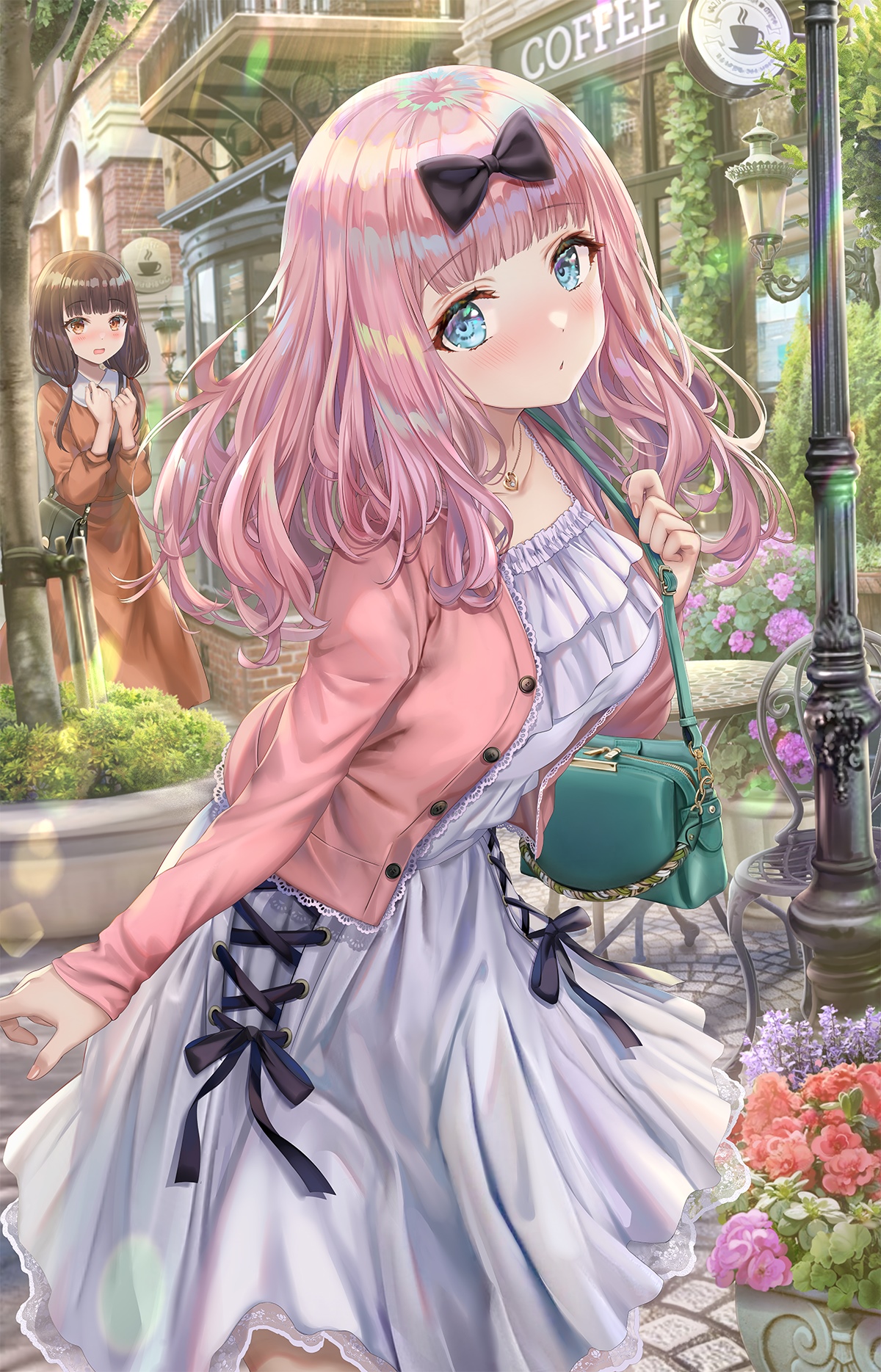Chika Fujiwara and Torino Akua in Kaguya-Sama: Love is War HD Phone Wallpaper