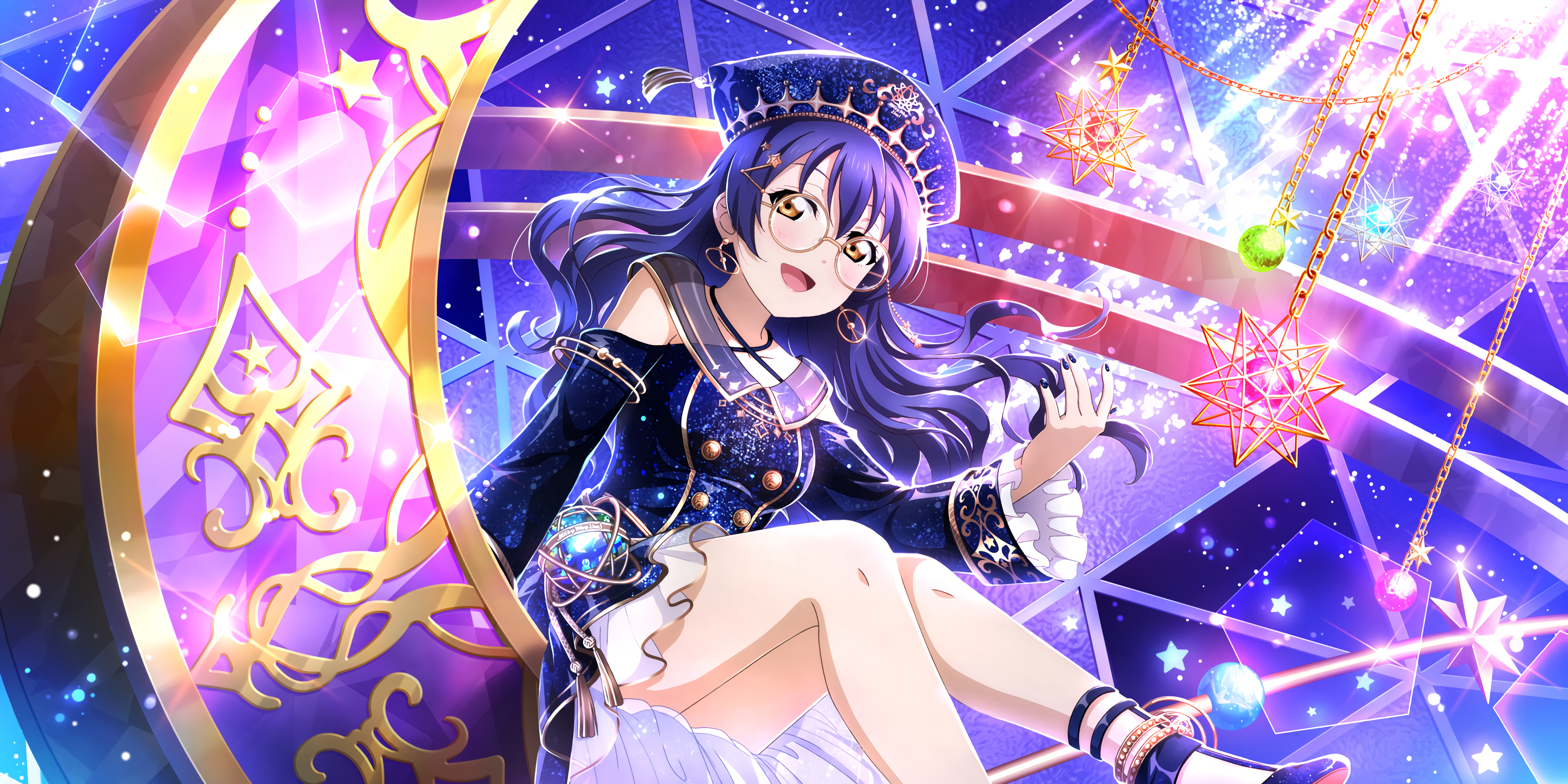 Sonoda Umi in a starry outfit HD Wallpaper