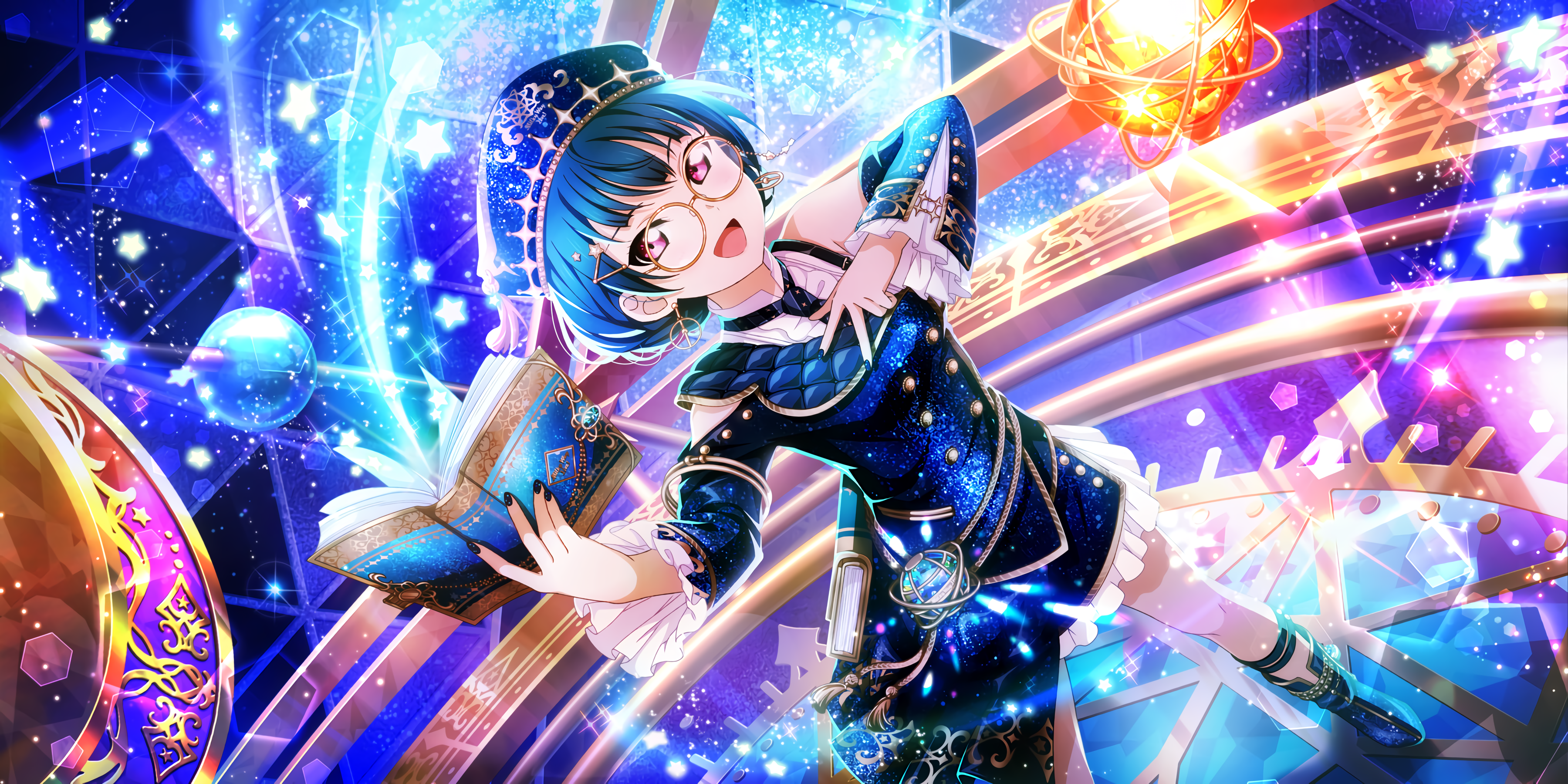 Tsushima Yoshiko from Love Live! Sunshine holding a book HD Wallpaper