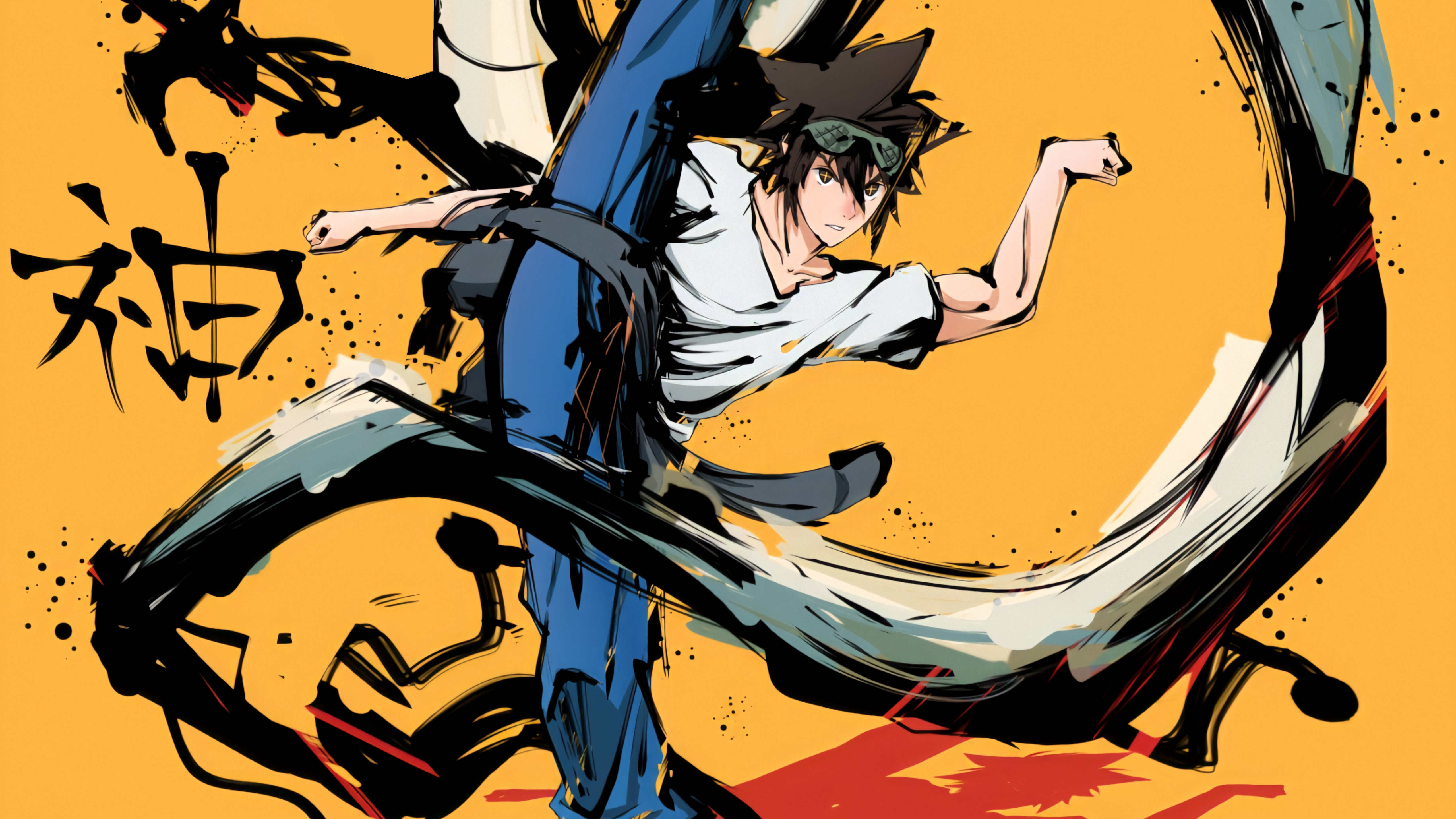 Jin Mori from The God of High School in action HD Wallpaper