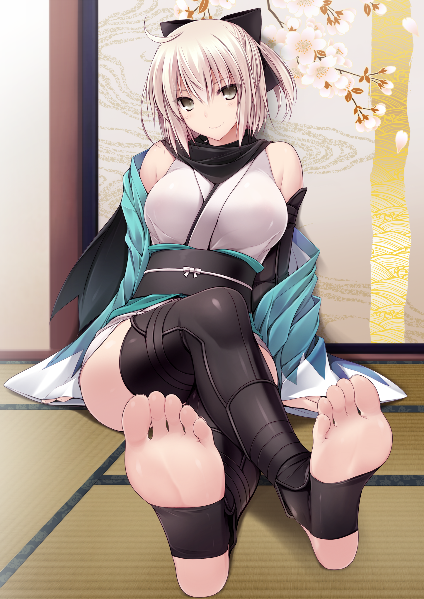 Okita Souji from Fate/Grand Order fan art HD Phone Wallpaper