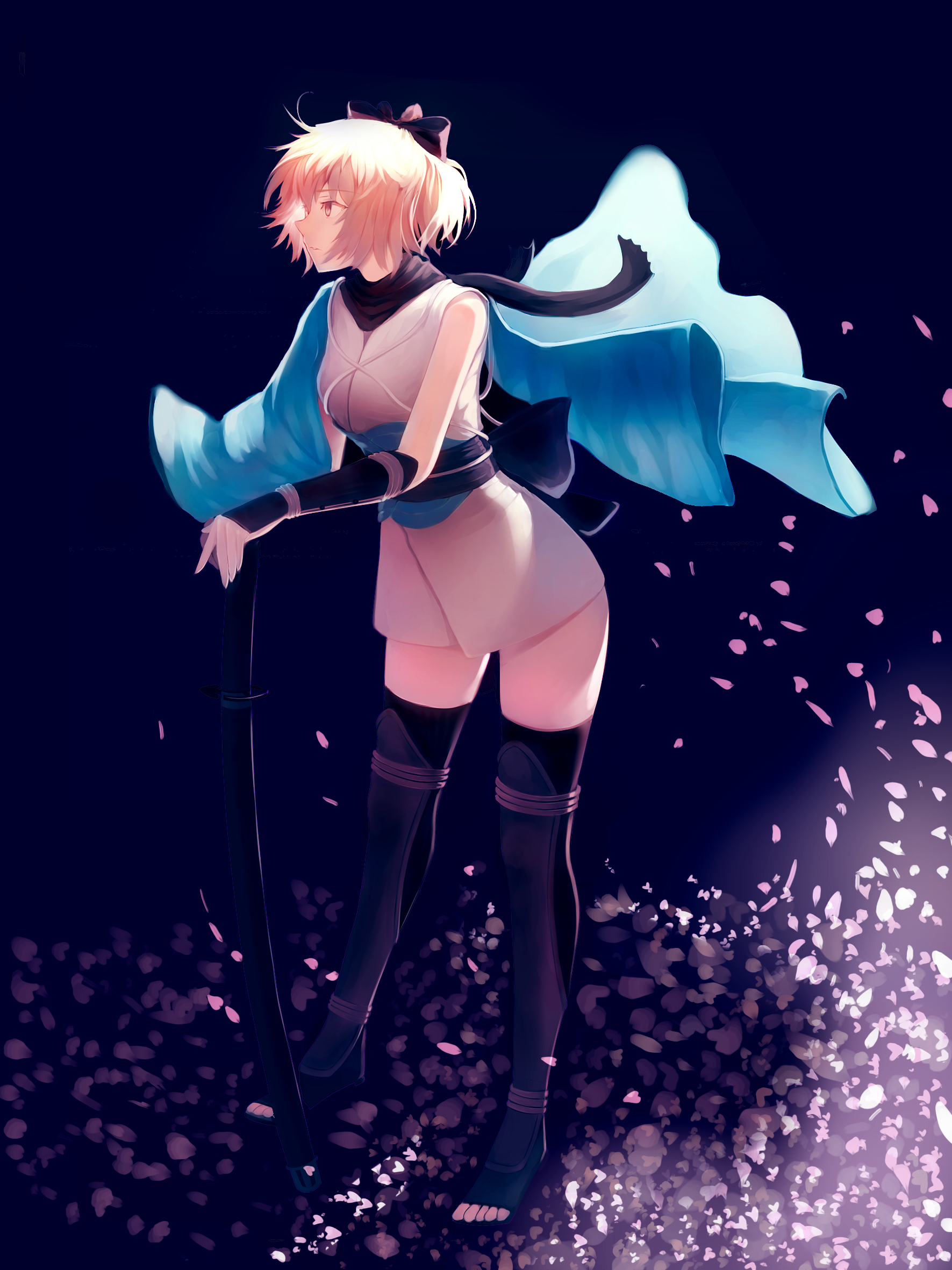 Okita Souji fan art from Fate series HD Phone Wallpaper