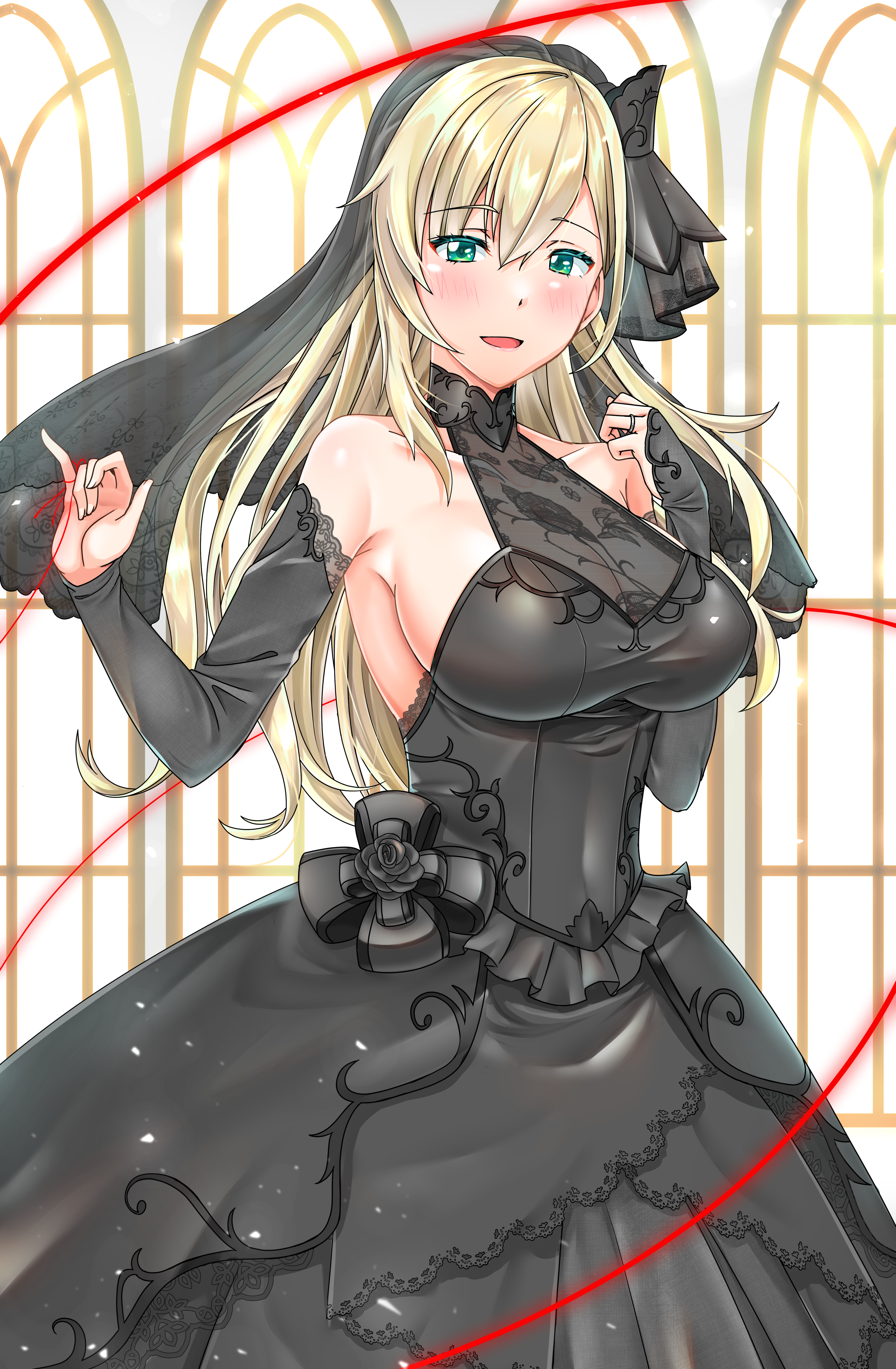 Sky Striker Ace - Raye in a Black Dress HD Phone Wallpaper