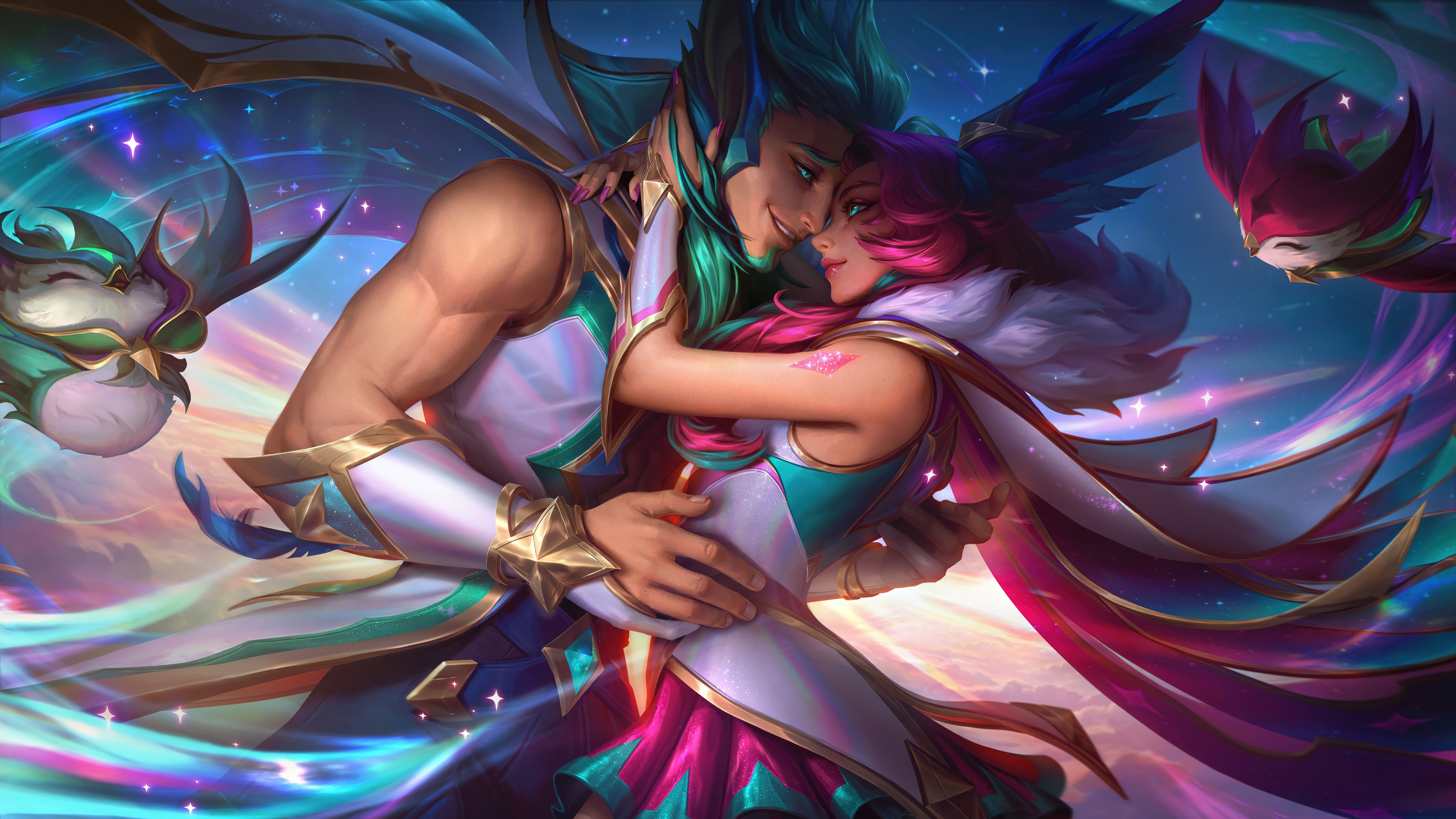 4K Star Guardian Xayah & Rakan League of Legends HD Wallpaper