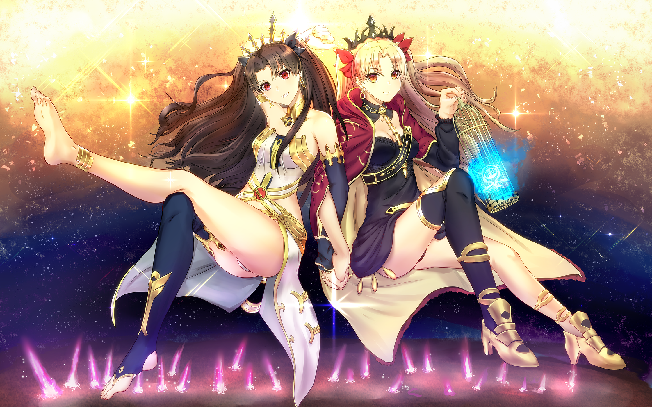 Ishtar and Ereshkigal from Fate/Grand Order HD Wallpaper