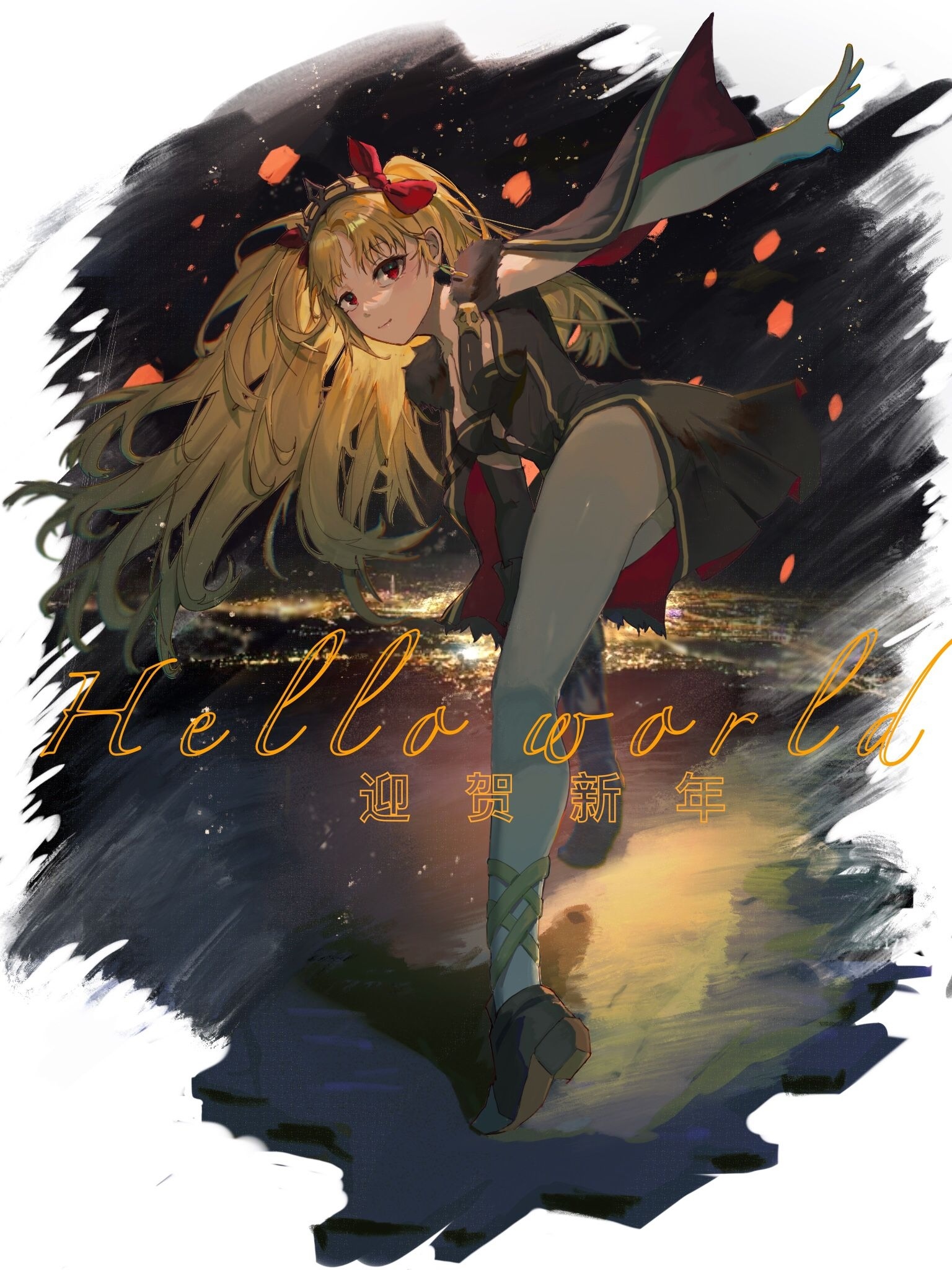Ereshkigal from Fate/Grand Order with twintails HD Phone Wallpaper