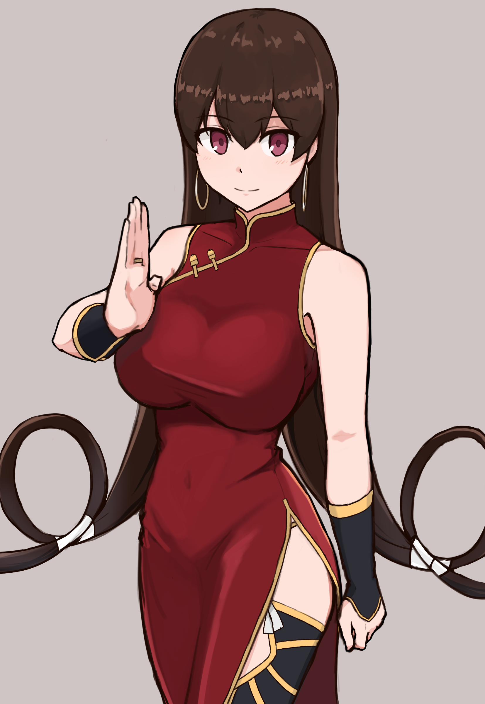 Xuanzang from Fate/Grand Order in a Chinese dress HD Phone Wallpaper