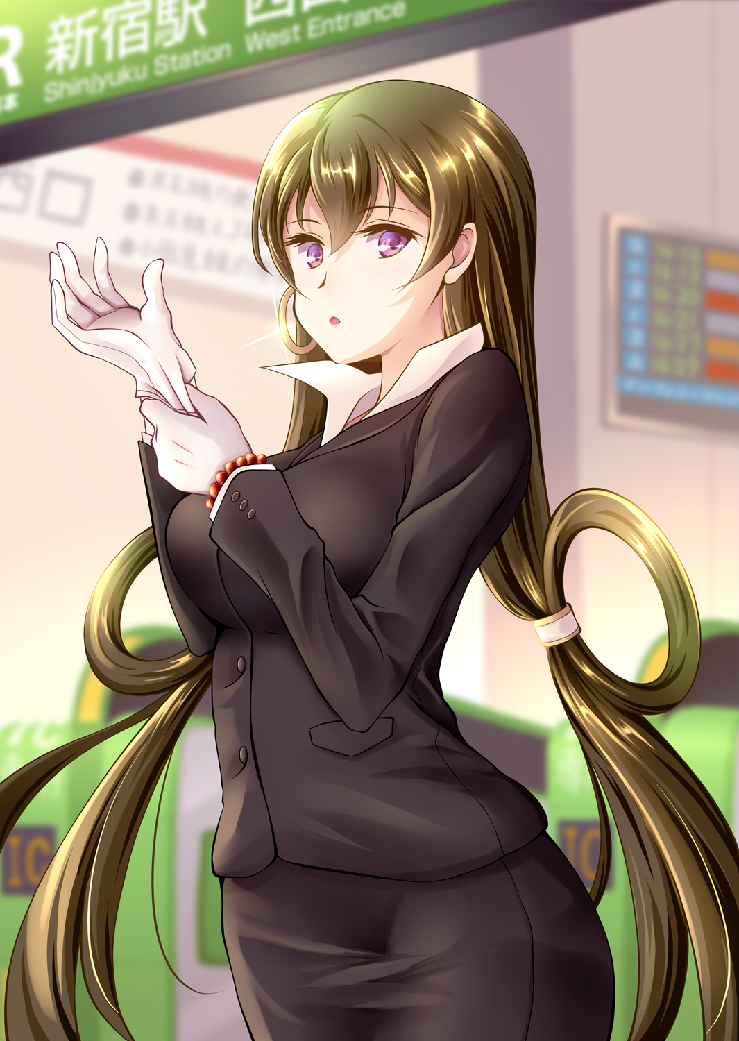 Xuanzang from Fate/Grand Order at Shinjuku Station HD Phone Wallpaper