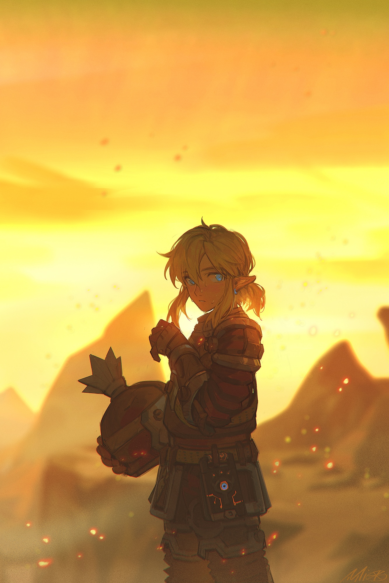 Link from The Legend of Zelda: Breath of the Wild HD Phone Wallpaper