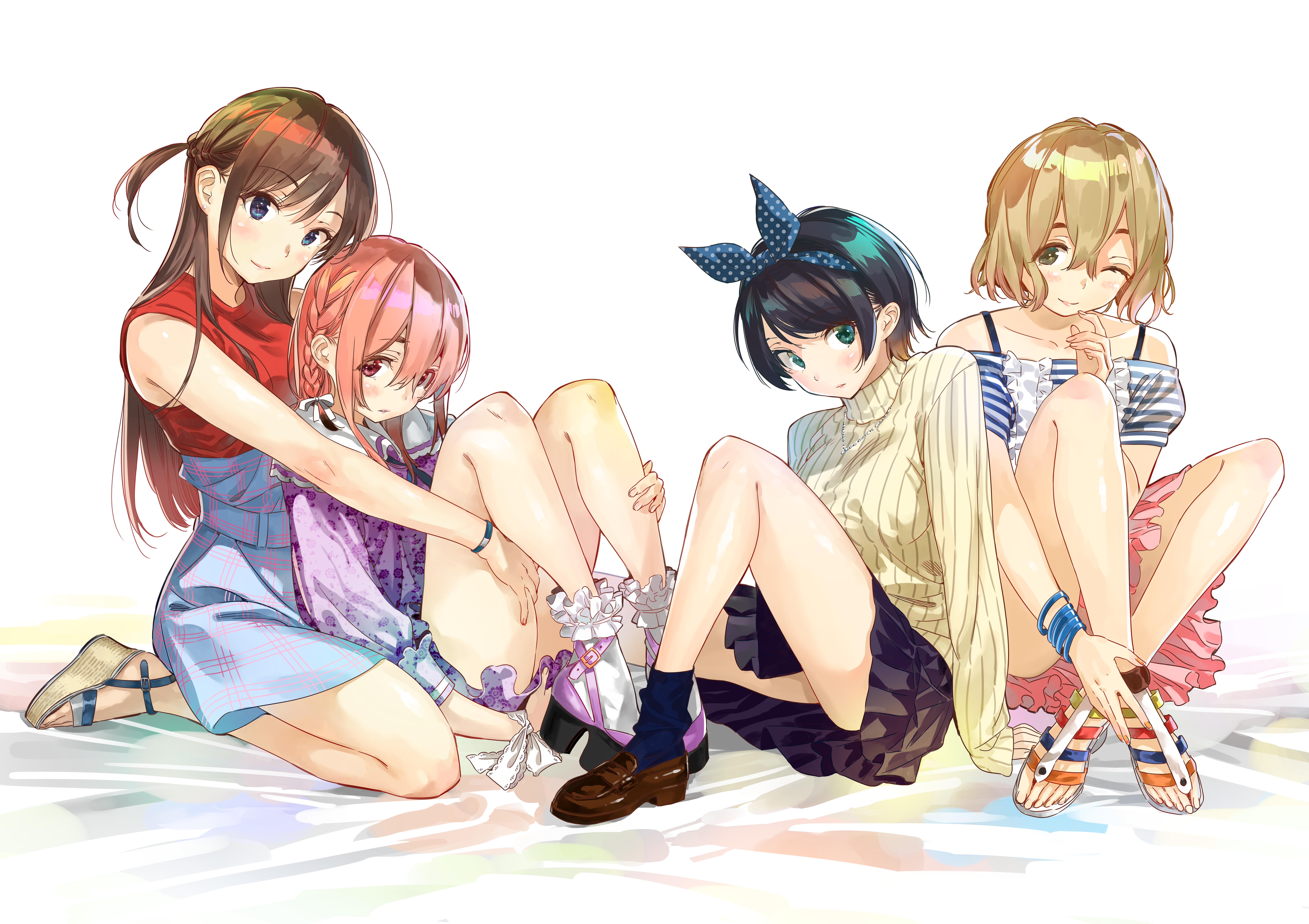 4K Rent-a-Girlfriend Characters Fan Art HD Wallpaper
