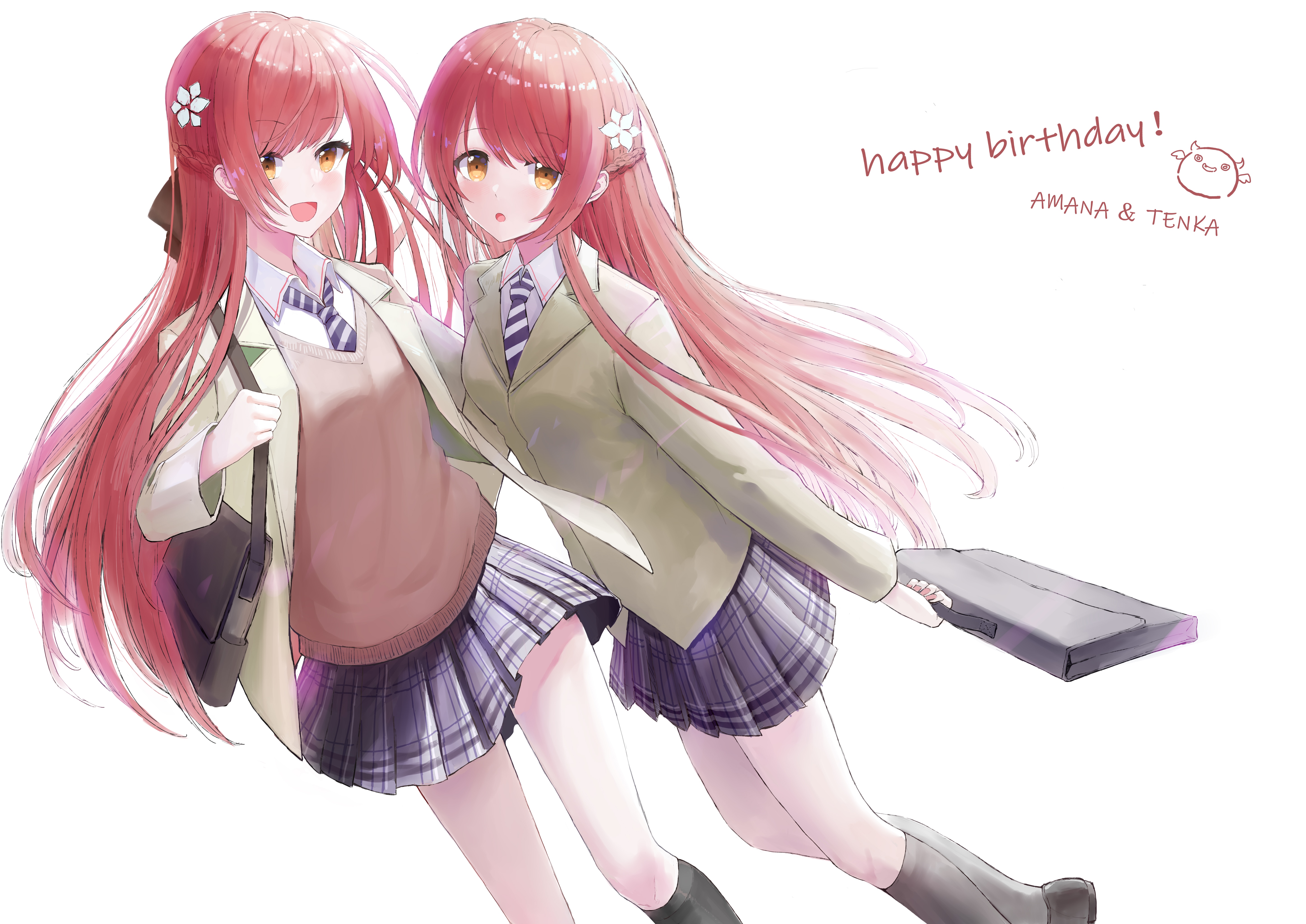 4K THE iDOLM@STER: Shiny Colors fan art of twins HD Wallpaper