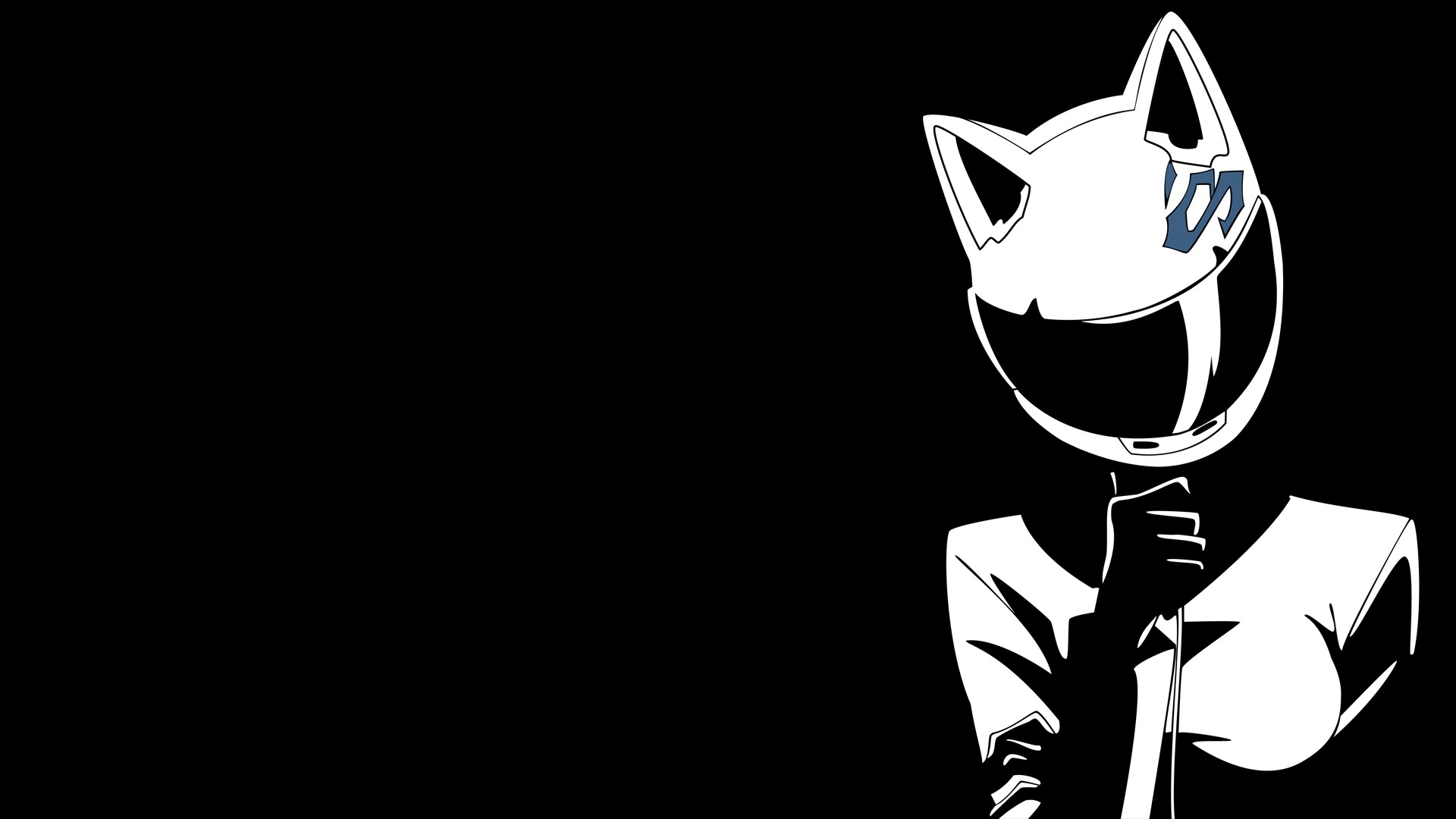 Celty Sturluson from Durarara!! with cat helmet HD Wallpaper