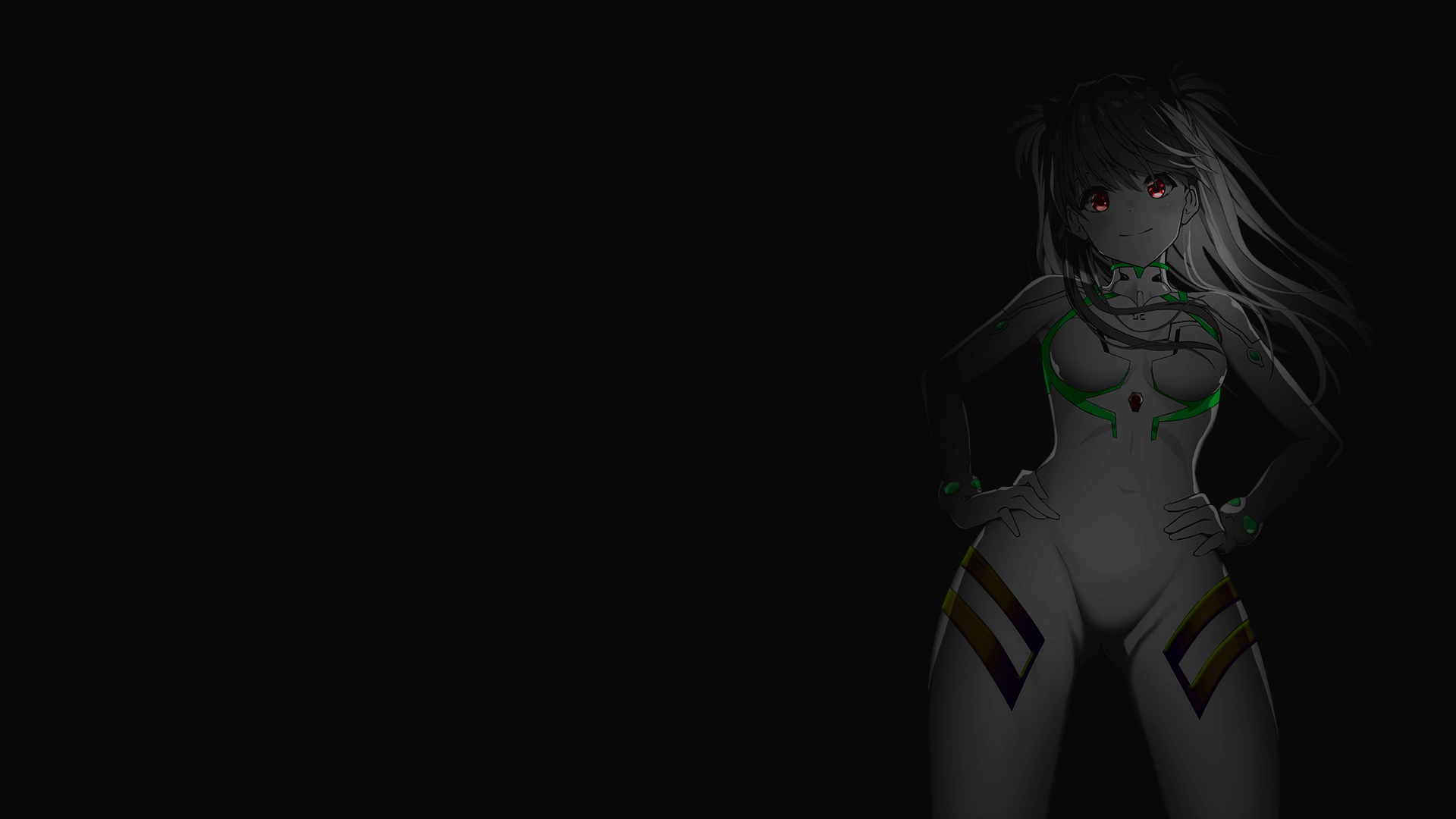 Asuka Langley Soryu in a white plugsuit HD Wallpaper