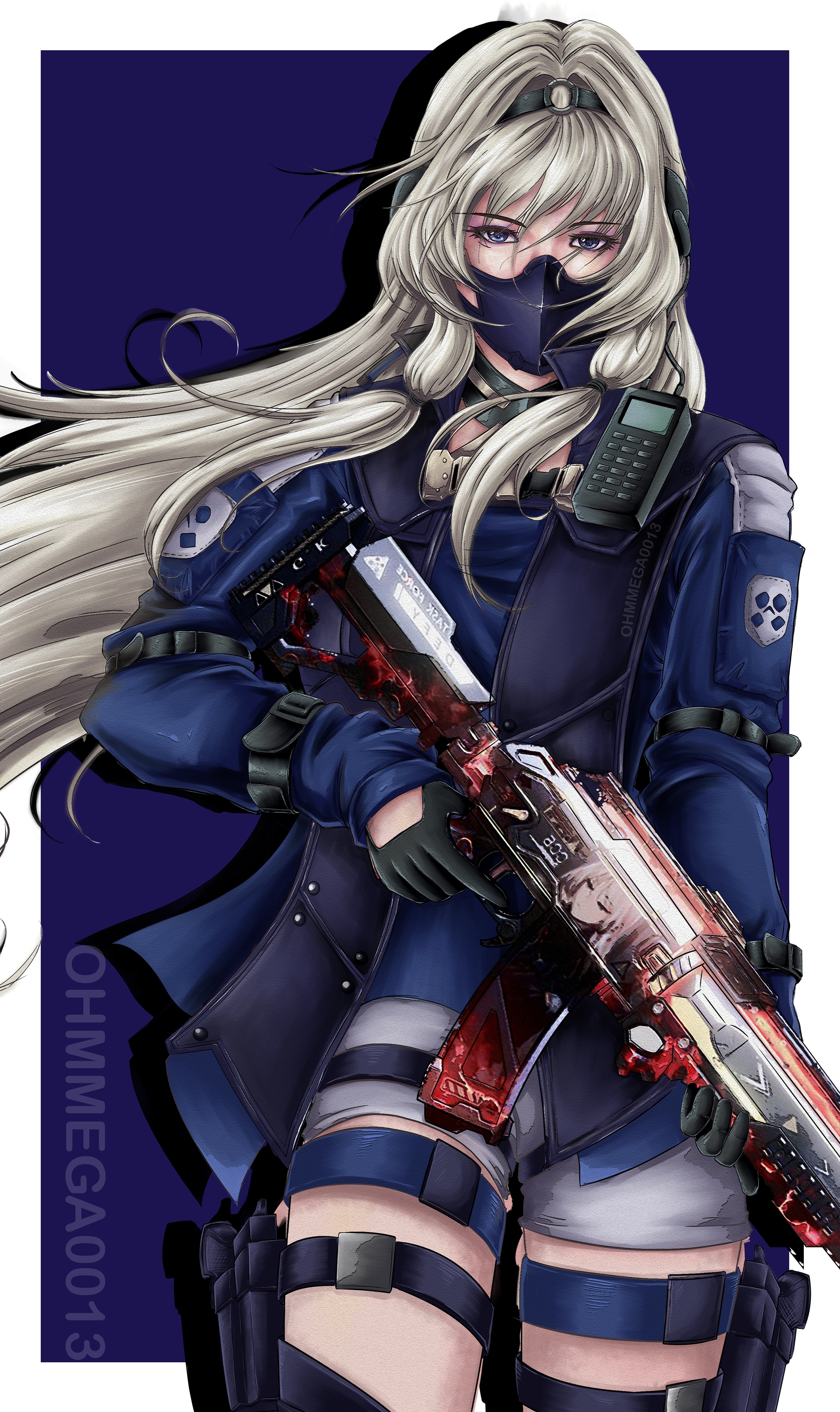 AN-94 from Girls Frontline with silver hair HD Phone Wallpaper