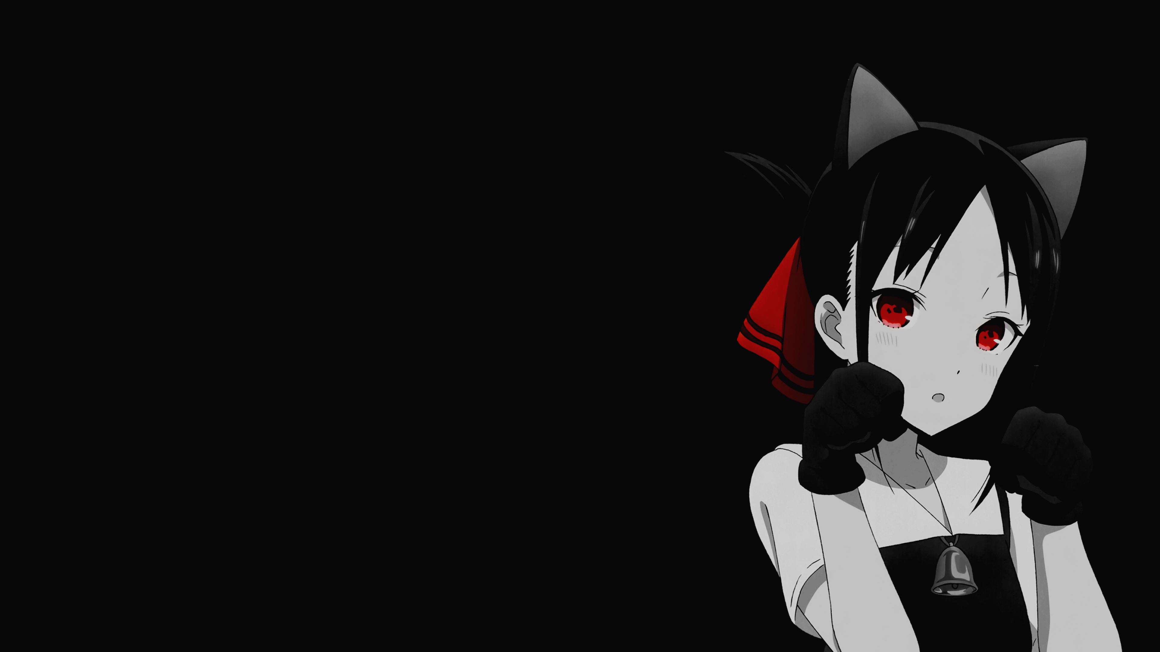 4K Kaguya Shinomiya with Cat Ears HD Wallpaper