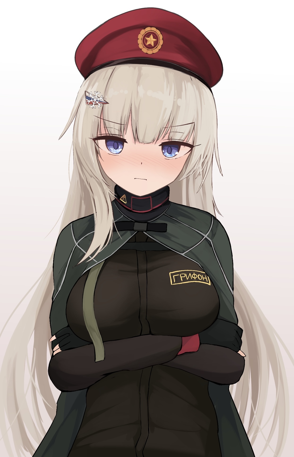 AK-74M from Girls Frontline with a stern expression HD Phone Wallpaper