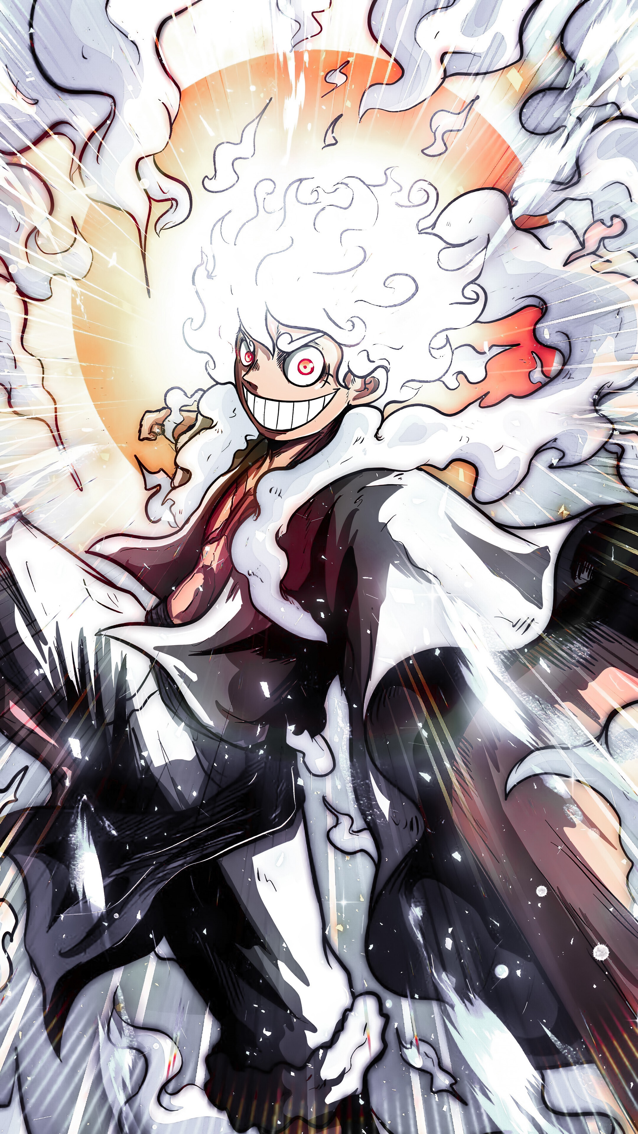 Monkey D. Luffy in Gear 5th HD Phone Wallpaper