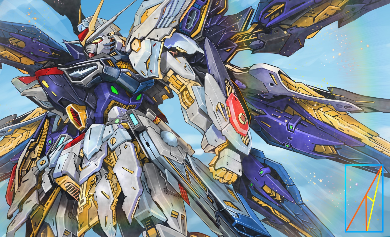 Strike Freedom Gundam fan art from Mobile Suit Gundam SEED Destiny HD Wallpaper