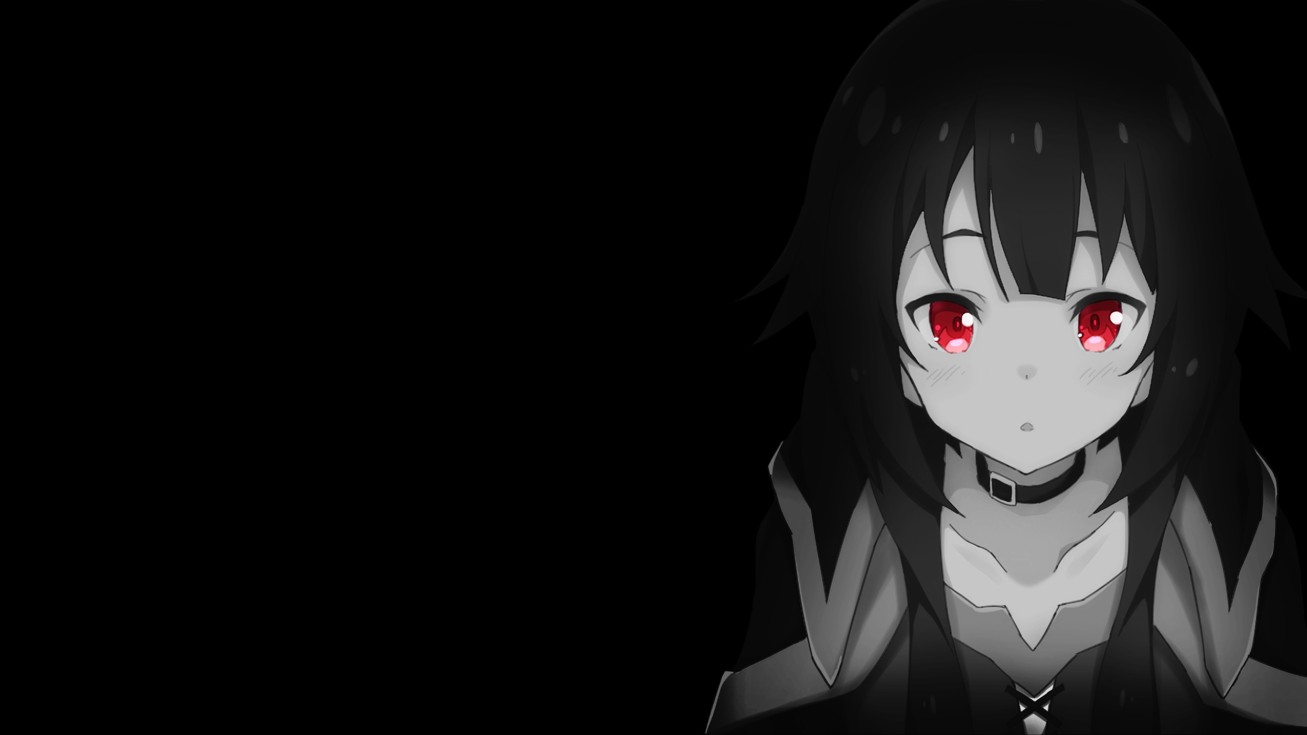 Megumin from Kono Subarashii Sekai ni Shukufuku wo! with red eyes HD Wallpaper